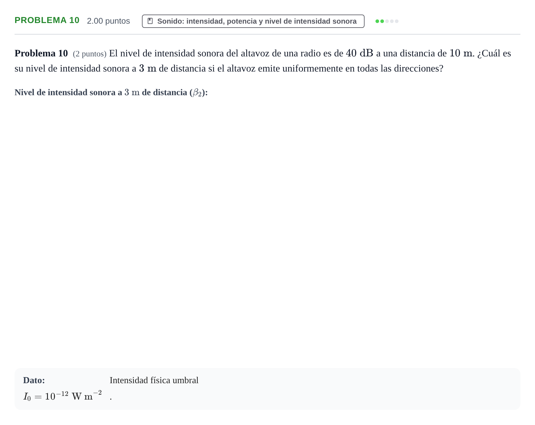 Enunciado: Problema 10 · Física PAU La Rioja Ordinaria 2024
