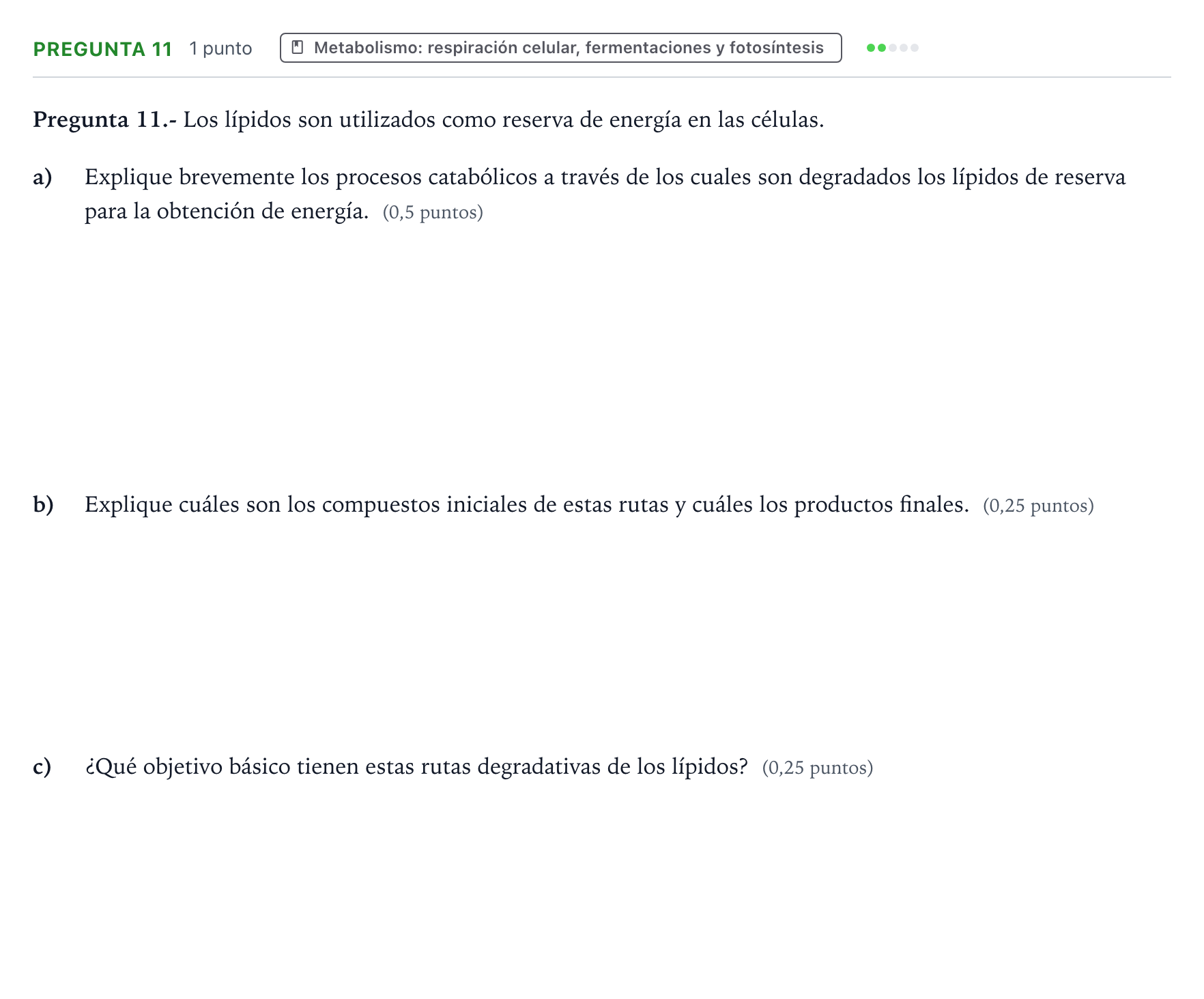 Enunciado: Pregunta 11 · Biología PAU La Rioja Extraordinaria 2024