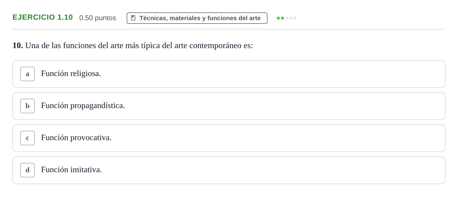 Enunciado: Ejercicio 1.10 · Fundamentos Artísticos PAU La Rioja Extraordinaria 2024