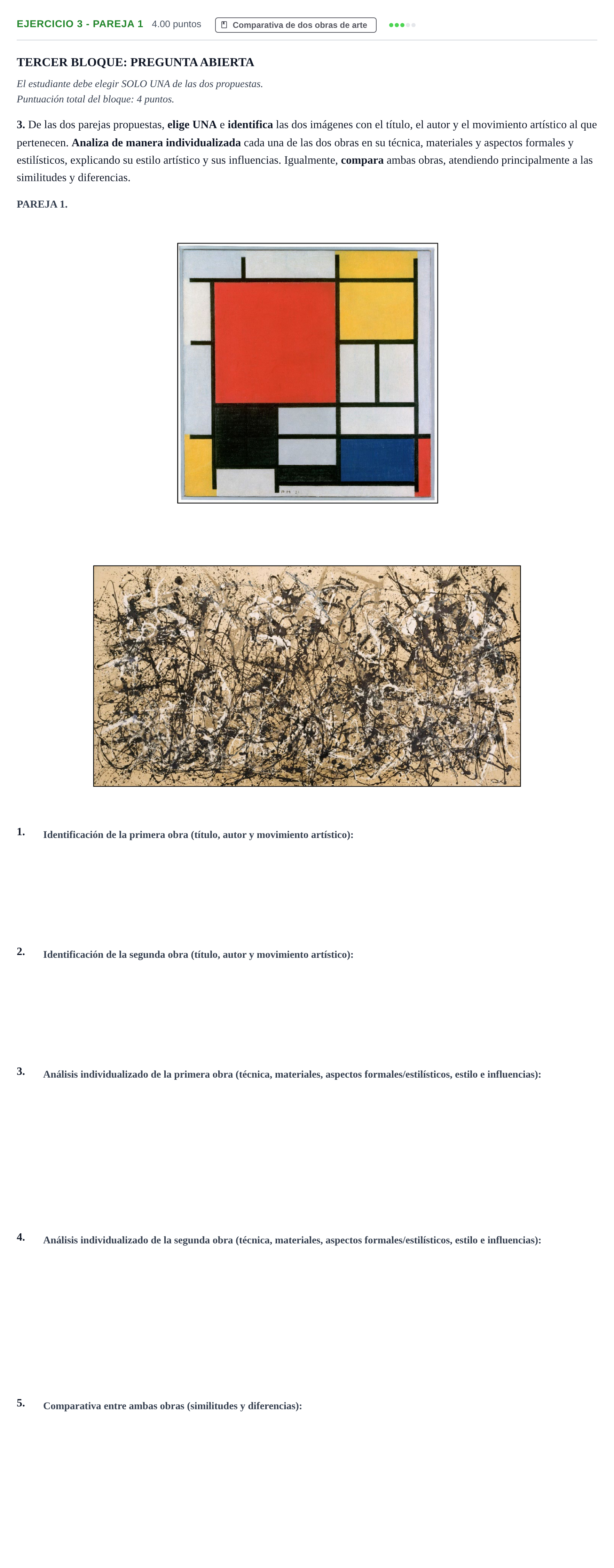 Enunciado: Ejercicio 3 - Pareja 1 · Fundamentos Artísticos PAU La Rioja Extraordinaria 2024