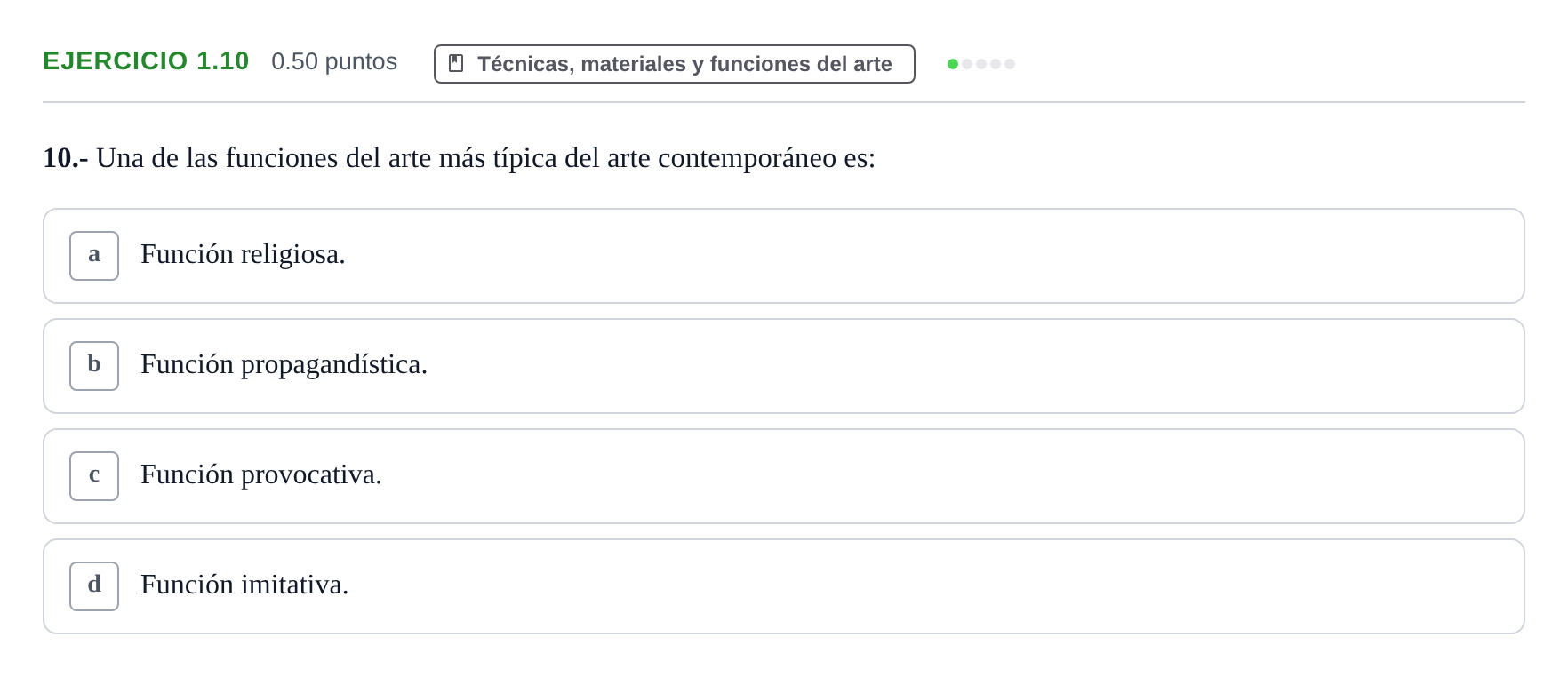 Enunciado: Ejercicio 1.10 · Fundamentos Artísticos PAU La Rioja Ordinaria 2024