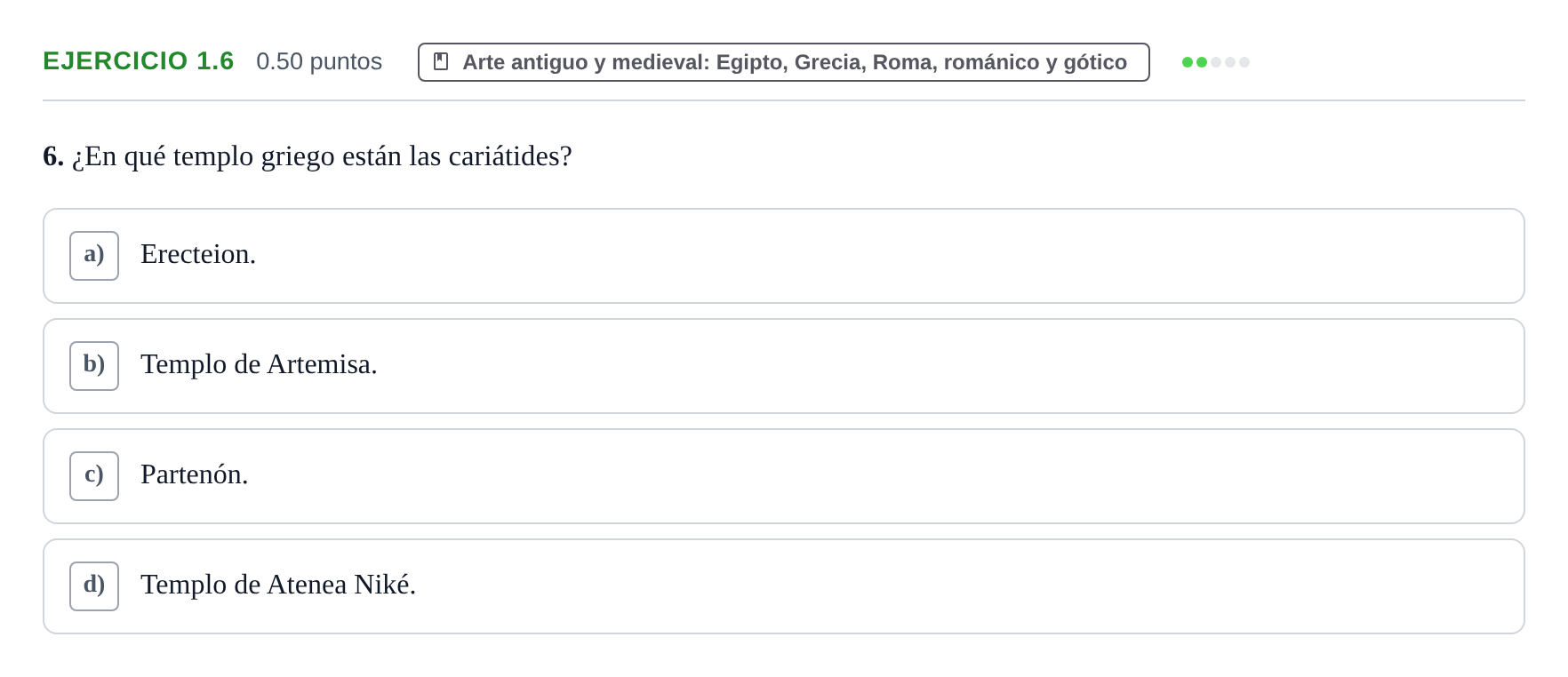 Enunciado: Ejercicio 1.6 · Fundamentos Artísticos PAU La Rioja Ordinaria 2024