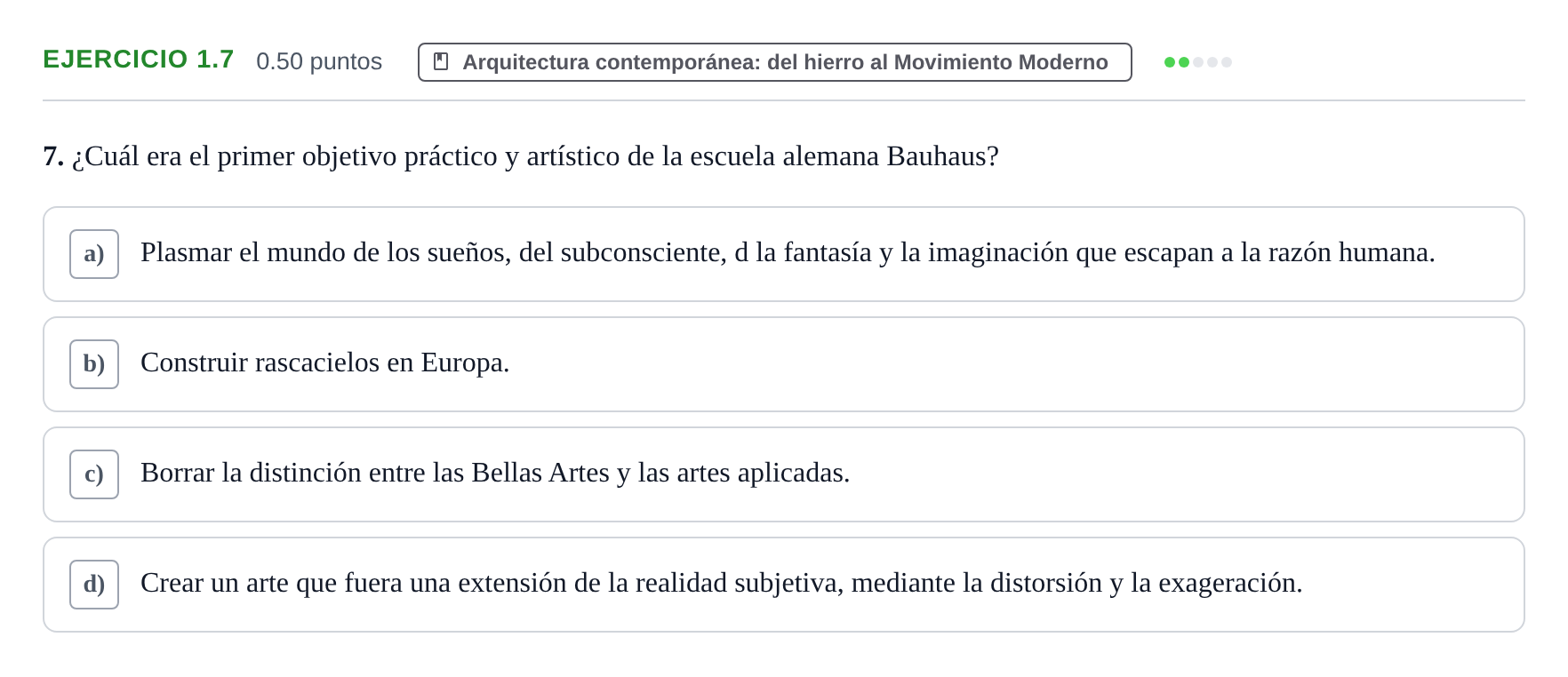 Enunciado: Ejercicio 1.7 · Fundamentos Artísticos PAU La Rioja Ordinaria 2024