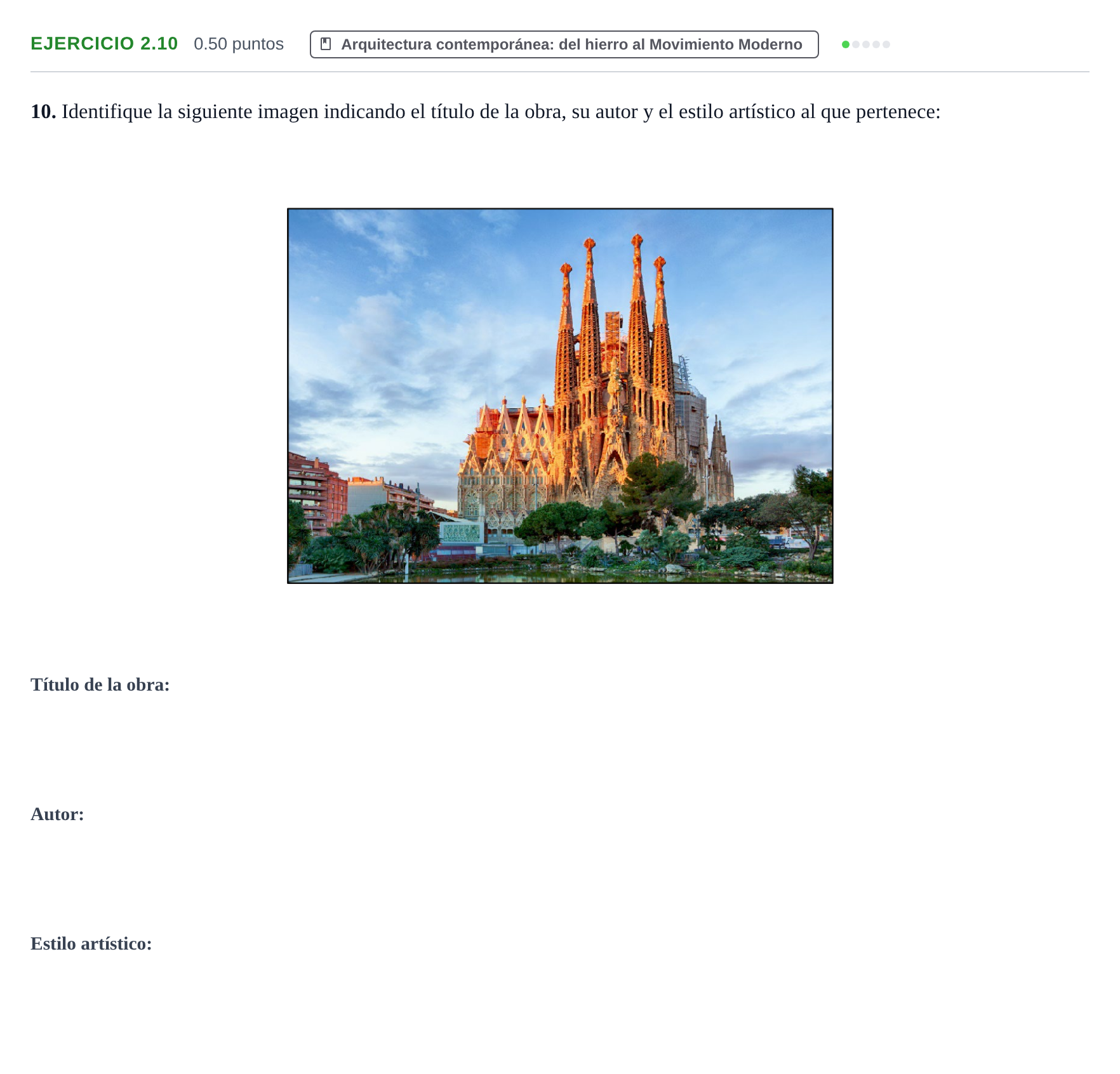 Enunciado: Ejercicio 2.10 · Fundamentos Artísticos PAU La Rioja Ordinaria 2024