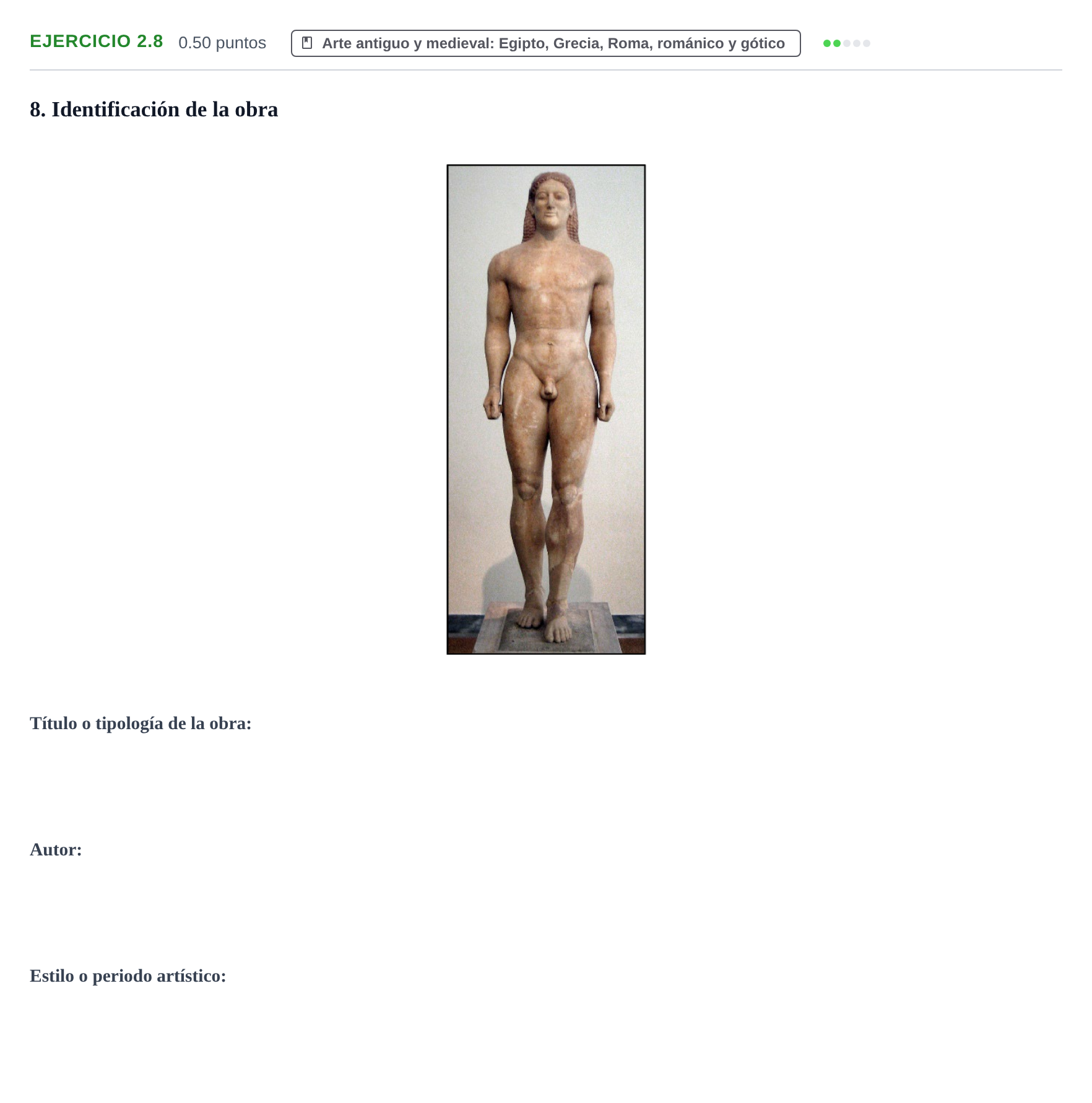 Enunciado: Ejercicio 2.8 · Fundamentos Artísticos PAU La Rioja Ordinaria 2024