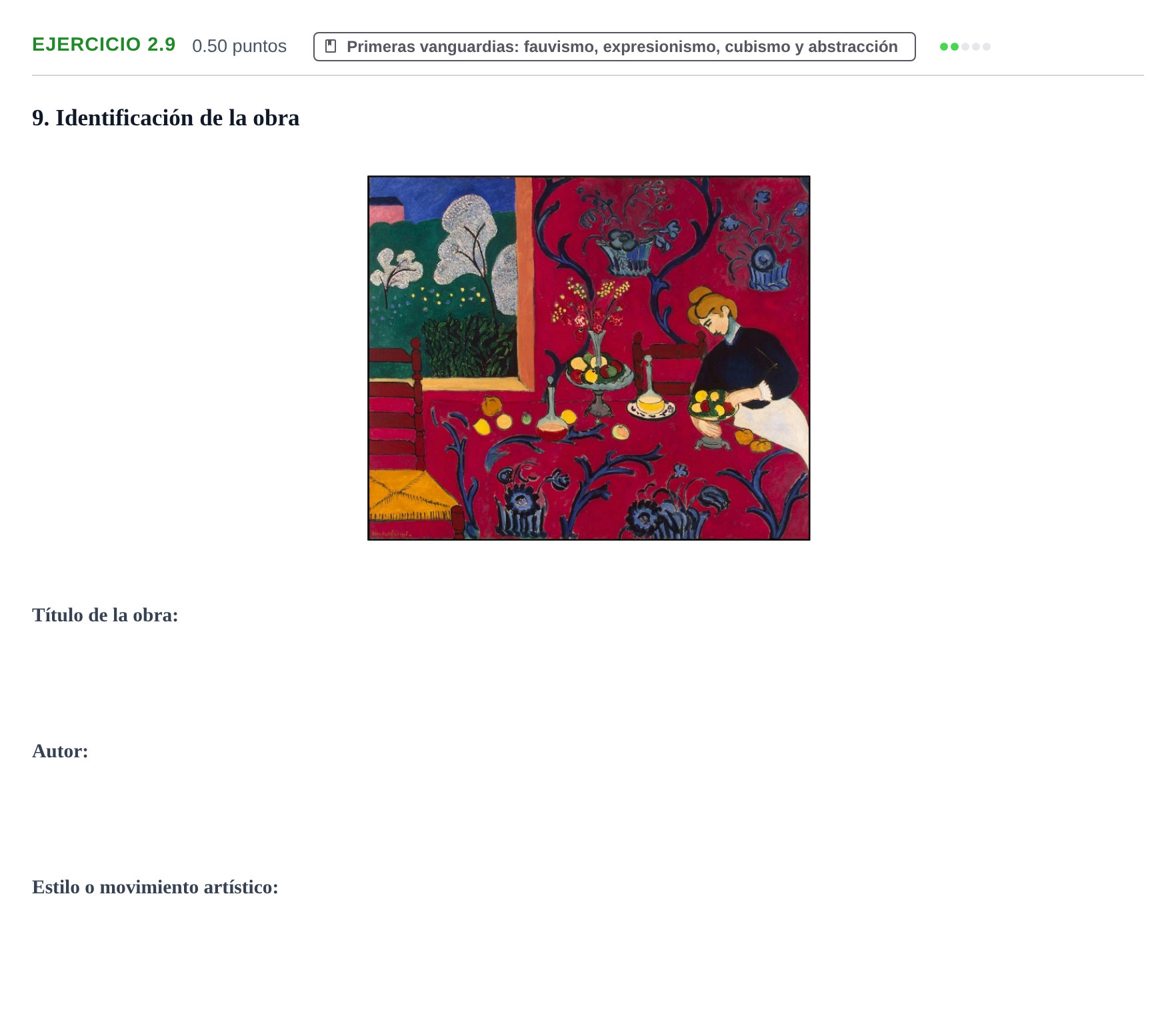 Enunciado: Ejercicio 2.9 · Fundamentos Artísticos PAU La Rioja Ordinaria 2024