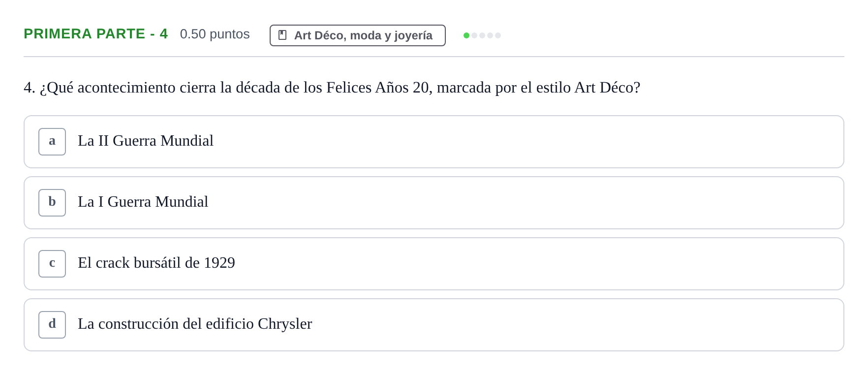 Enunciado: Ejercicio Primera parte - 4 · Fundamentos Artísticos PAU La Rioja Ordinaria (Fundamentos del Arte II) 2024