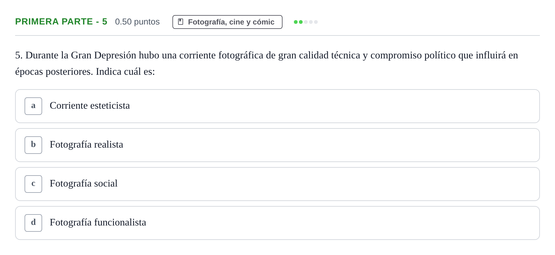 Enunciado: Ejercicio Primera parte - 5 · Fundamentos Artísticos PAU La Rioja Ordinaria (Fundamentos del Arte II) 2024