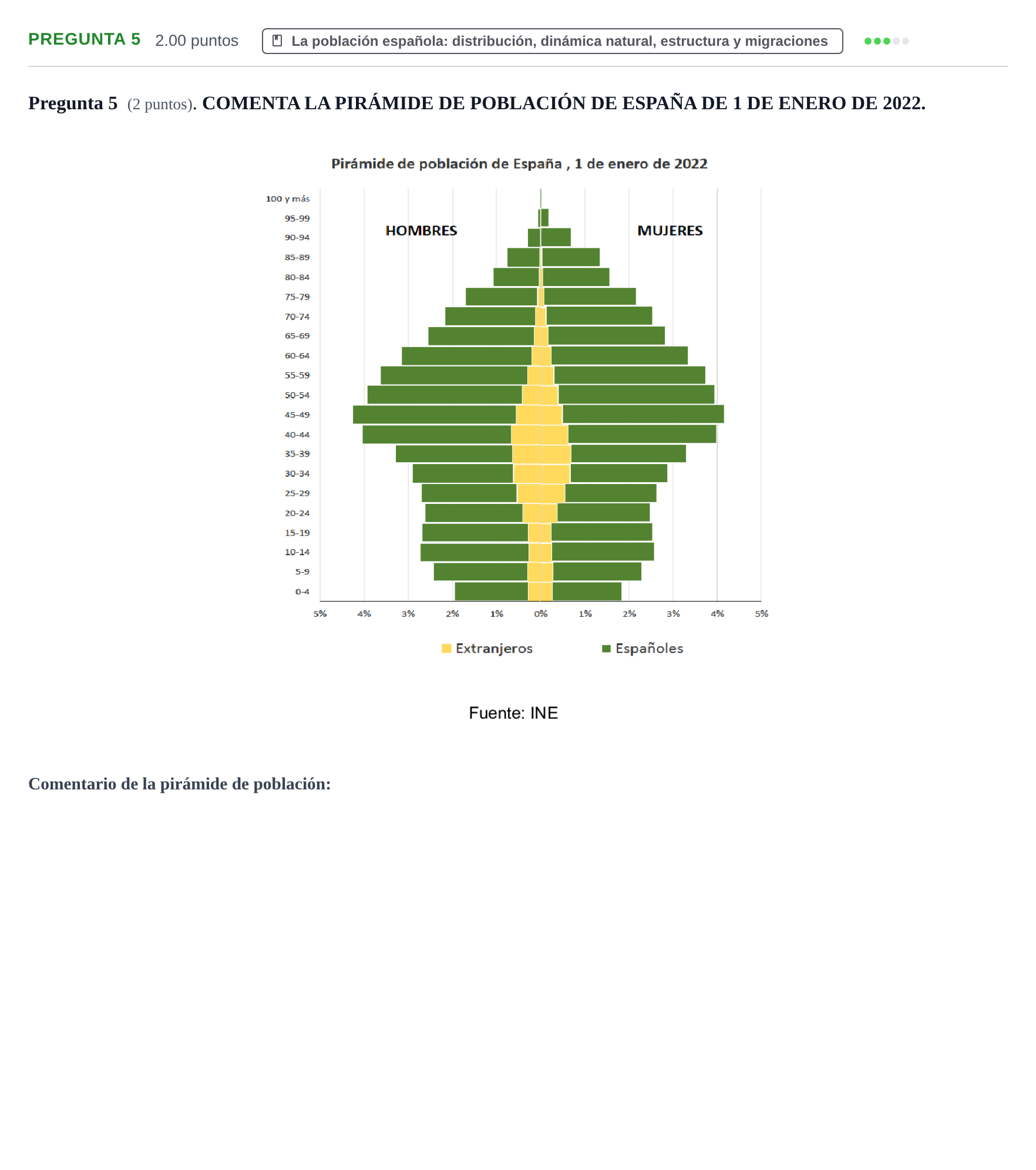 Enunciado: Pregunta 5 · Geografía PAU La Rioja Extraordinaria 2024