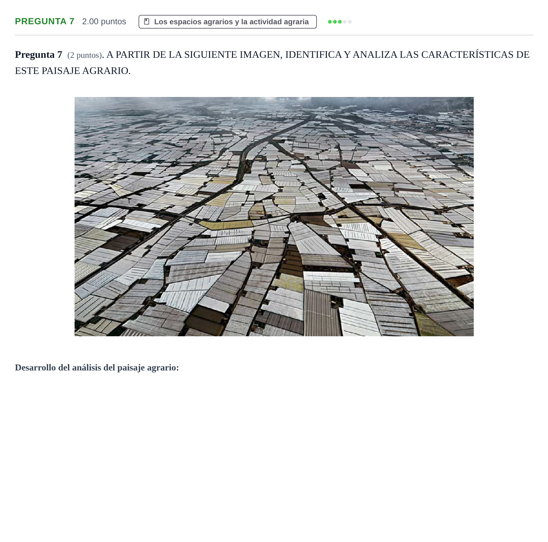 Enunciado: Pregunta 7 · Geografía PAU La Rioja Extraordinaria 2024