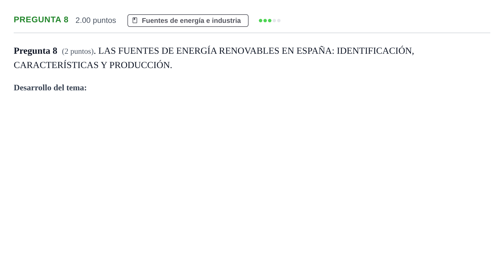 Enunciado: Pregunta 8 · Geografía PAU La Rioja Ordinaria 2024