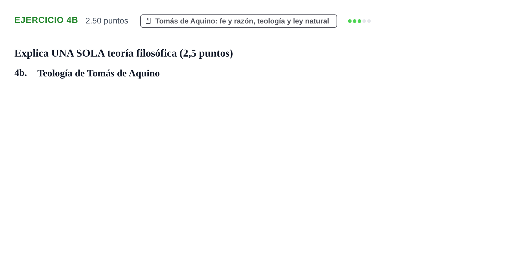 Enunciado: Ejercicio 4b · Historia de la Filosofía PAU La Rioja Extraordinaria 2024