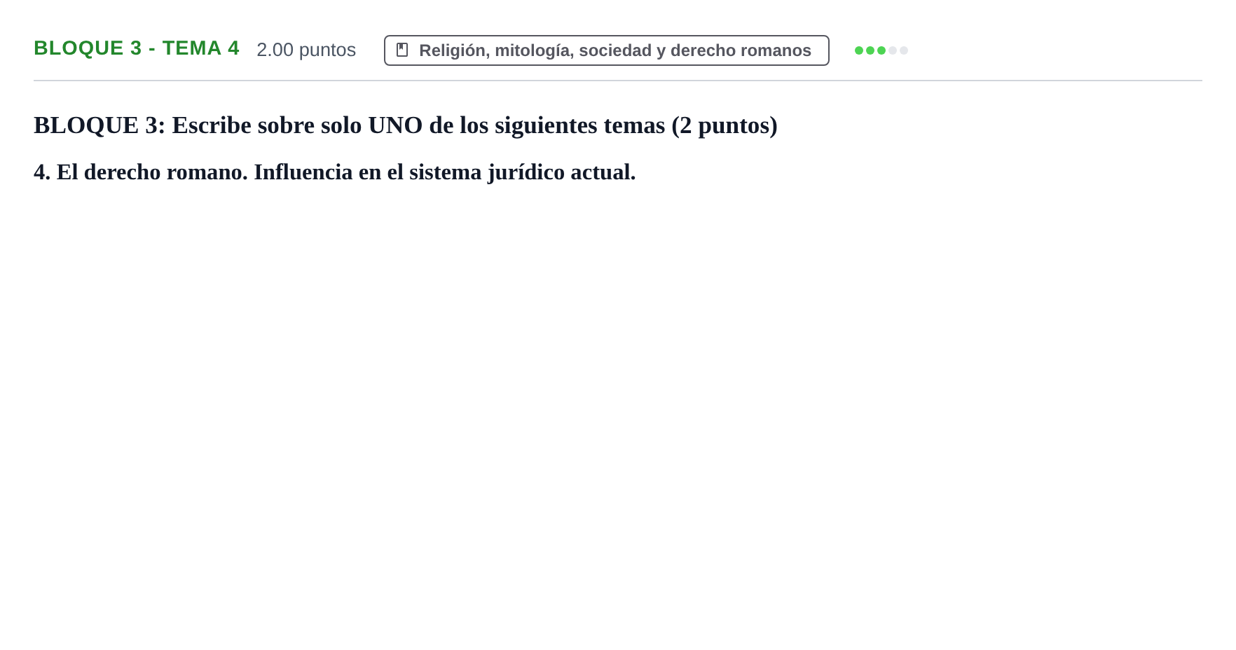 Enunciado: Bloque 3 - Tema 4 · Latín II PAU La Rioja Extraordinaria 2024