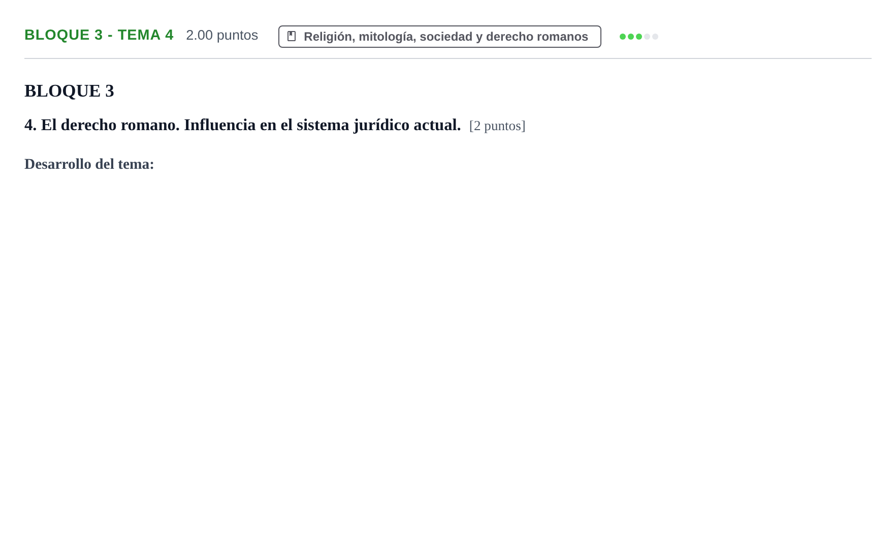 Enunciado: Bloque 3 - Tema 4 · Latín II PAU La Rioja Ordinaria 2024