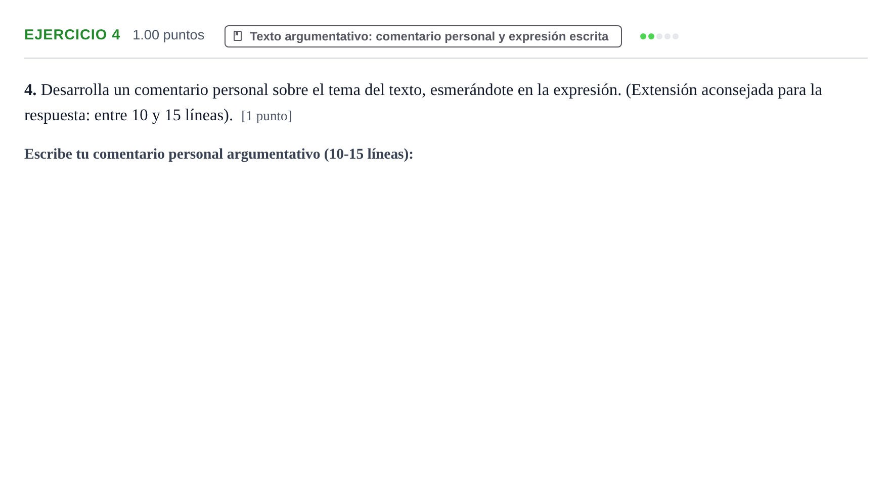 Enunciado: Problema 4 · Lengua Castellana y Literatura II PAU La Rioja Extraordinaria 2024