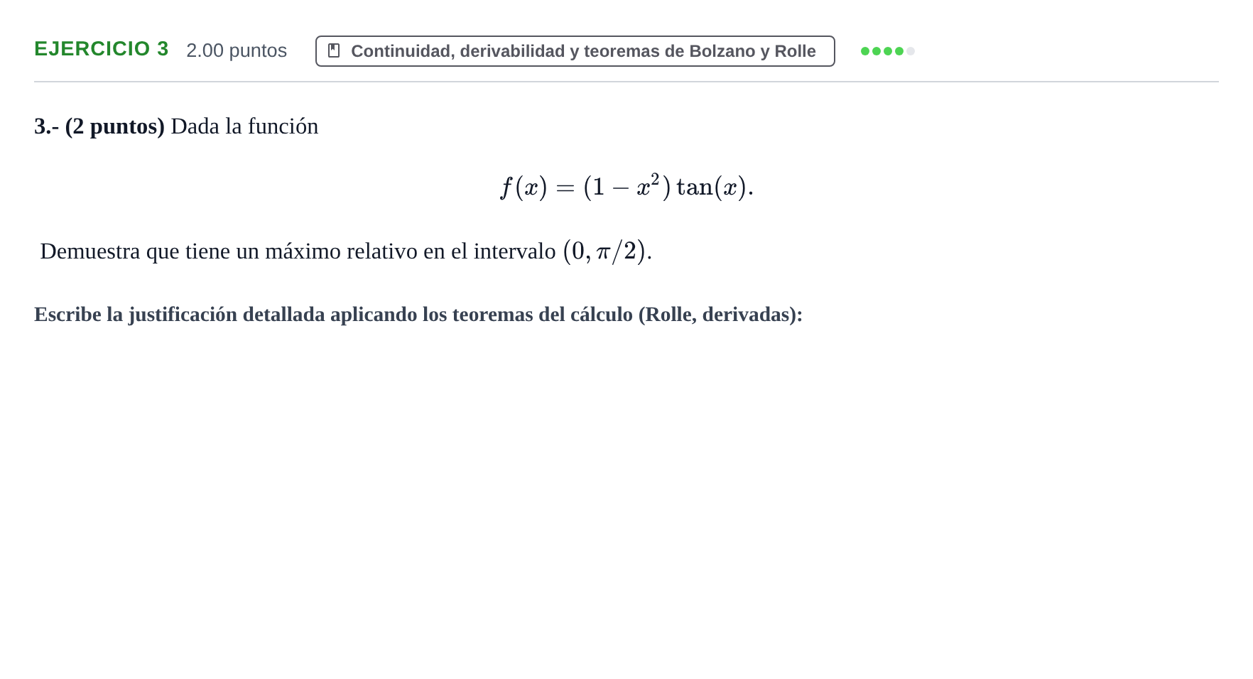 Enunciado: Problema 3 · Matemáticas II PAU La Rioja Extraordinaria 2024