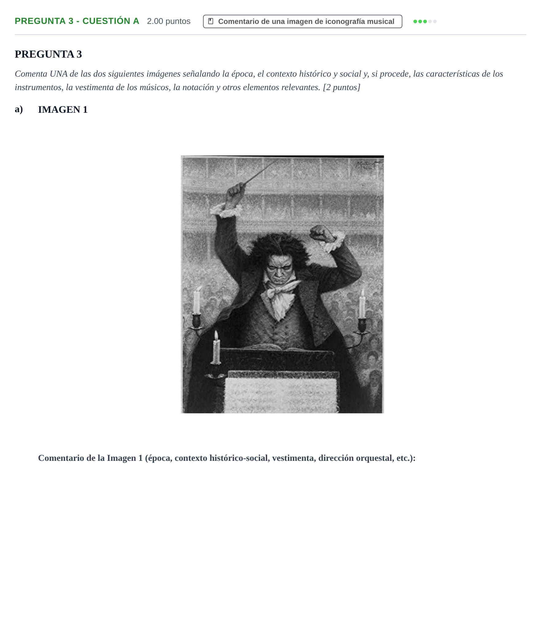 Enunciado: Pregunta 3 - Cuestión a · Análisis Musical II PAU La Rioja Ordinaria 2024