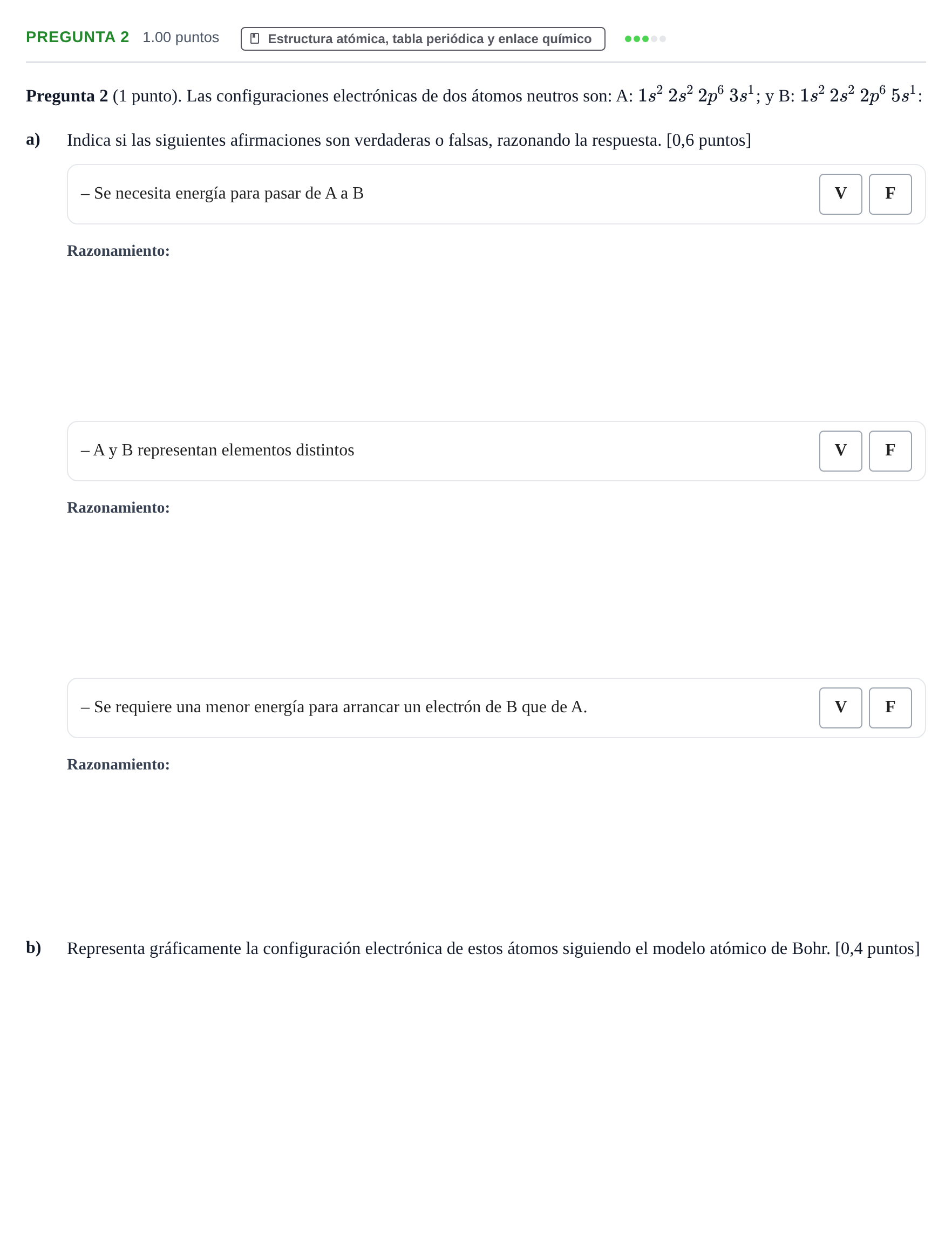 Enunciado: Pregunta 2 · Ciencias Generales PAU La Rioja Extraordinaria 2024
