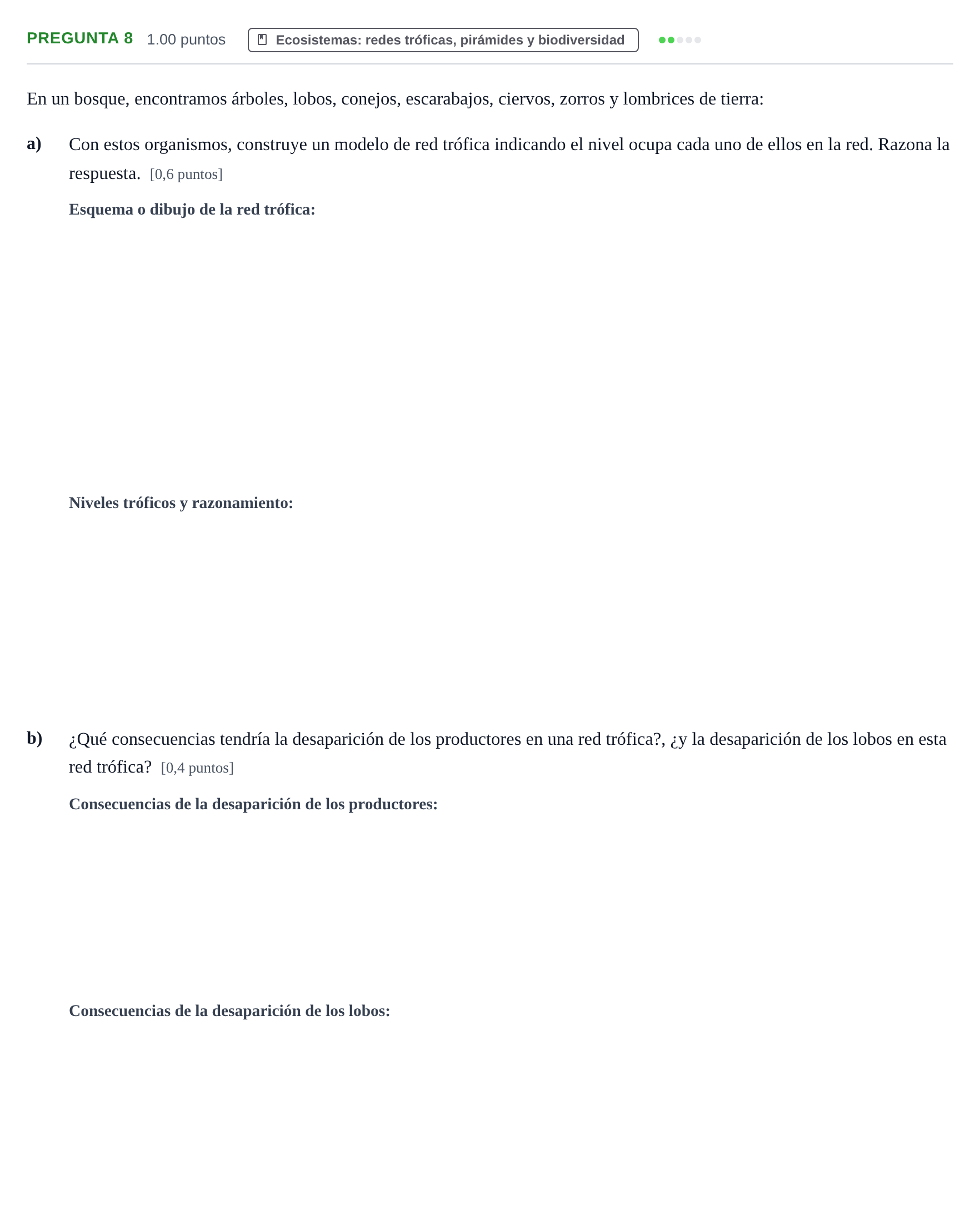 Enunciado: Pregunta 8 · Ciencias Generales PAU La Rioja Extraordinaria 2024