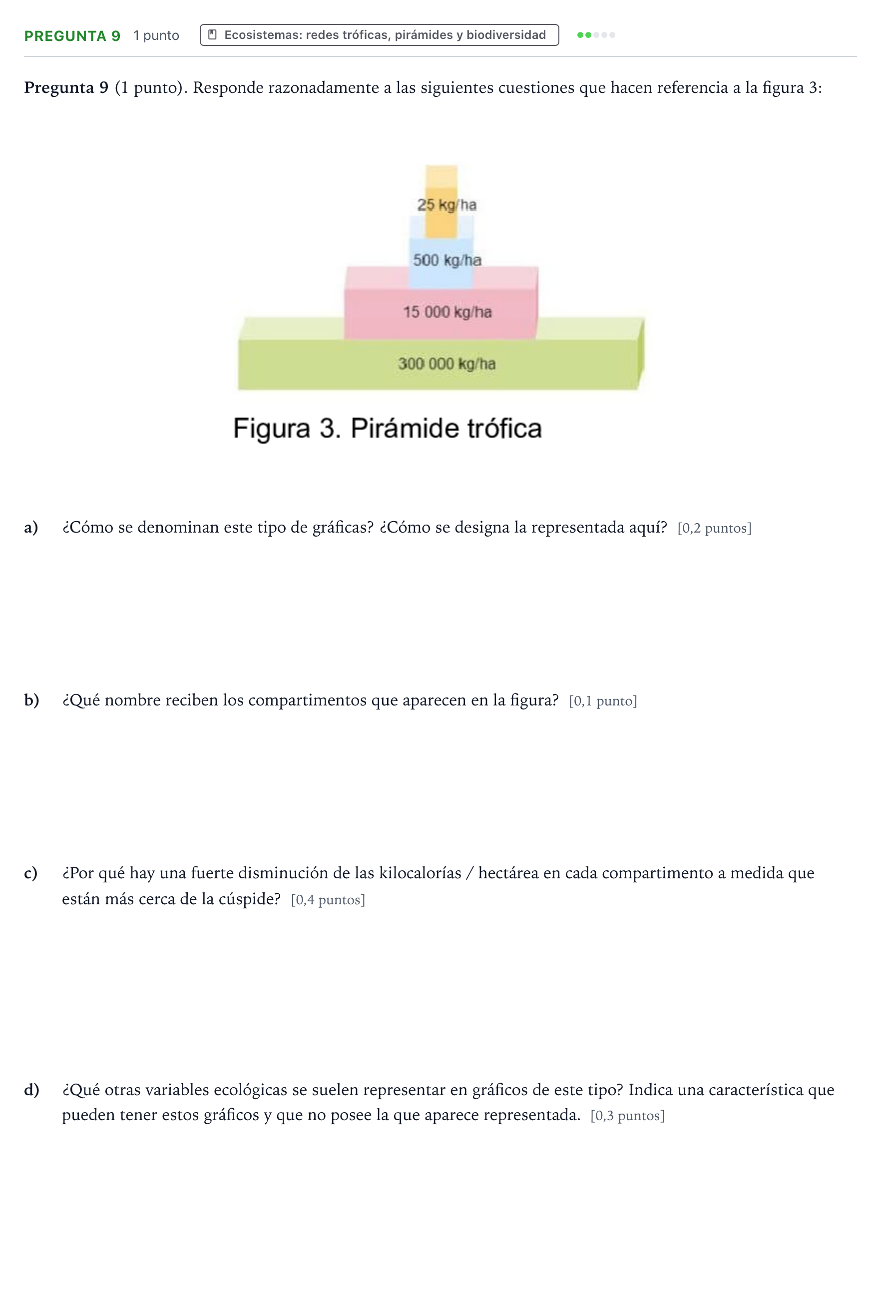 Enunciado: Pregunta 9 · Ciencias Generales PAU La Rioja Extraordinaria 2024
