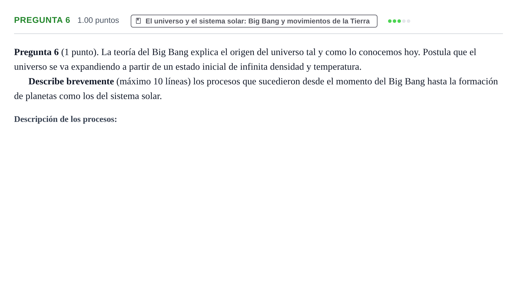 Enunciado: Pregunta 6 · Ciencias Generales PAU La Rioja Ordinaria 2024