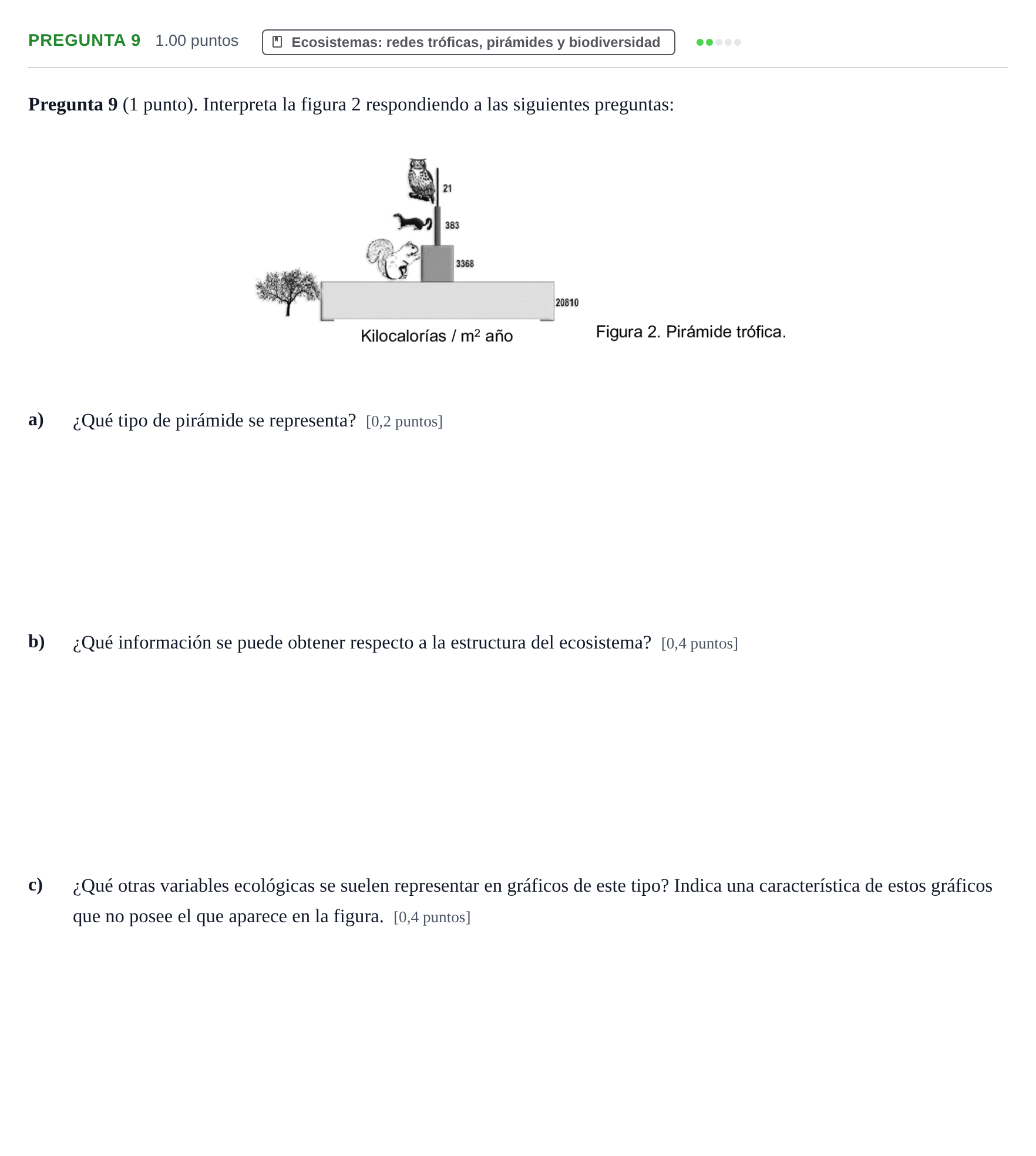 Enunciado: Pregunta 9 · Ciencias Generales PAU La Rioja Ordinaria 2024