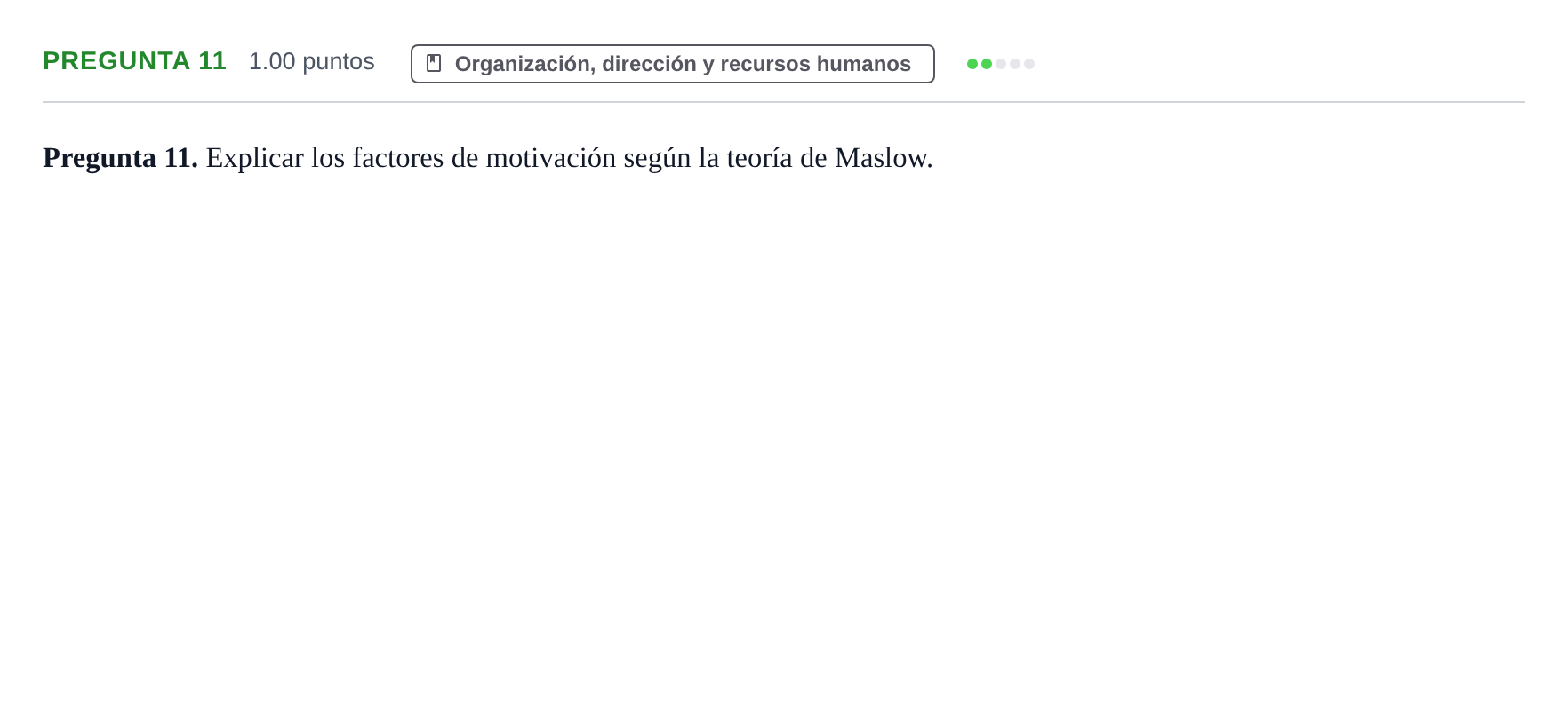 Enunciado: Pregunta 11 · Empresa y Diseño de Modelos de Negocio PAU La Rioja Ordinaria 2024