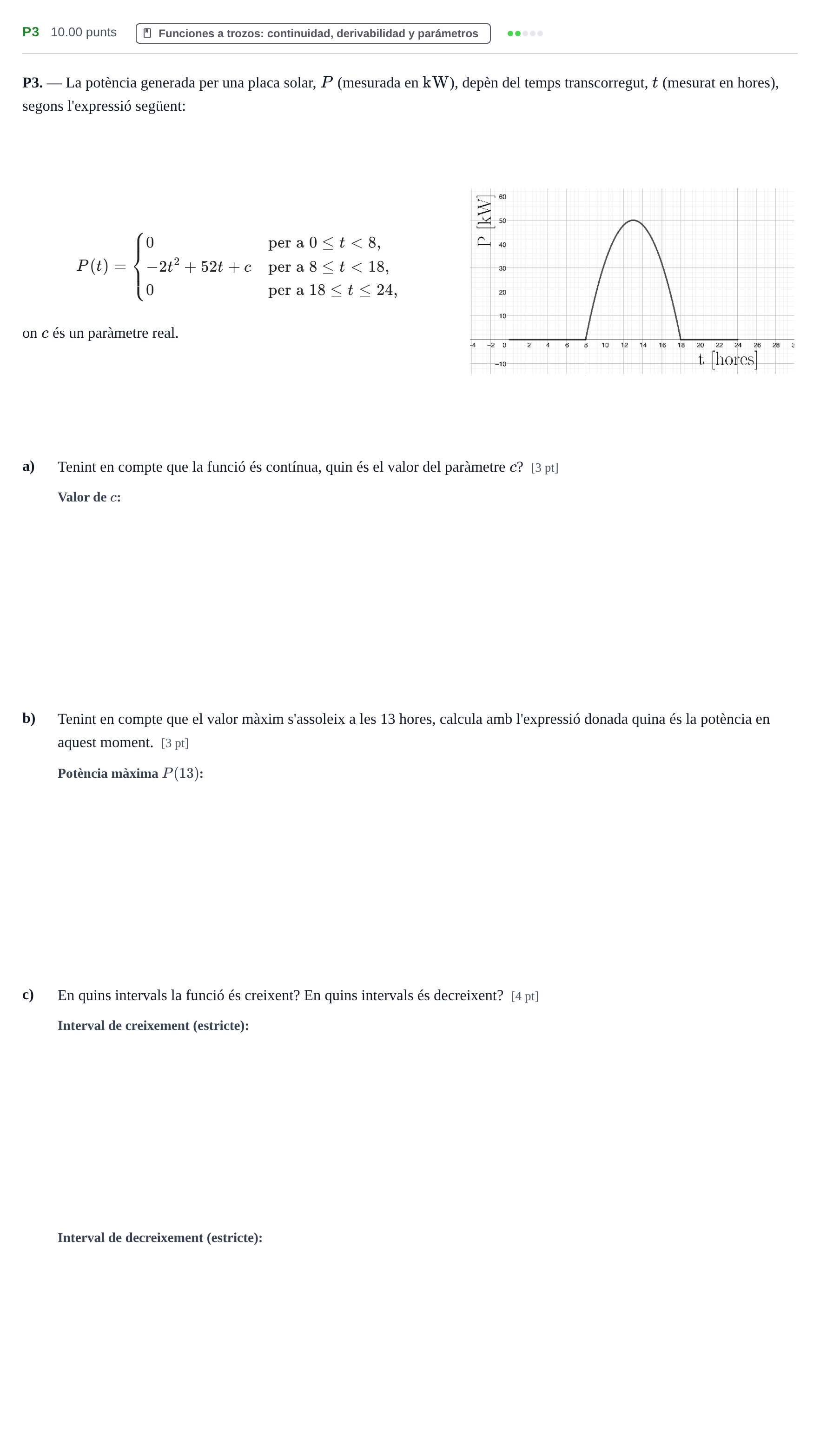 Enunciado: Ejercicio P3 · Matemáticas aplicadas a las Ciencias Sociales II PAU Baleares Ordinaria 2023