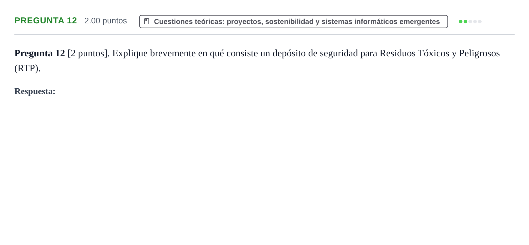 Enunciado: Pregunta 12 · Tecnología e Ingeniería II PAU La Rioja Ordinaria 2024
