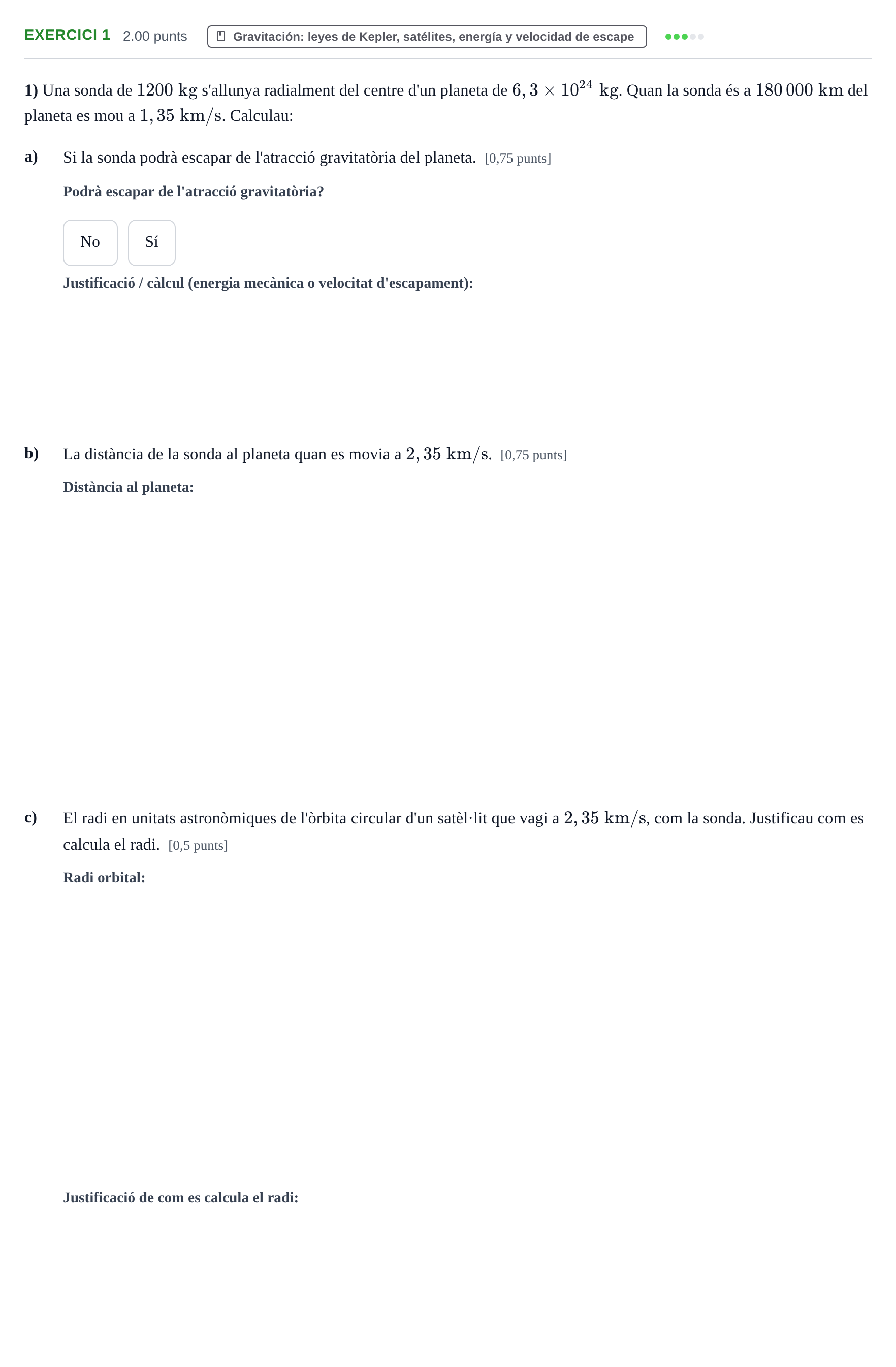 Enunciado: Problema 1 · Física PAU Baleares Extraordinaria 2022