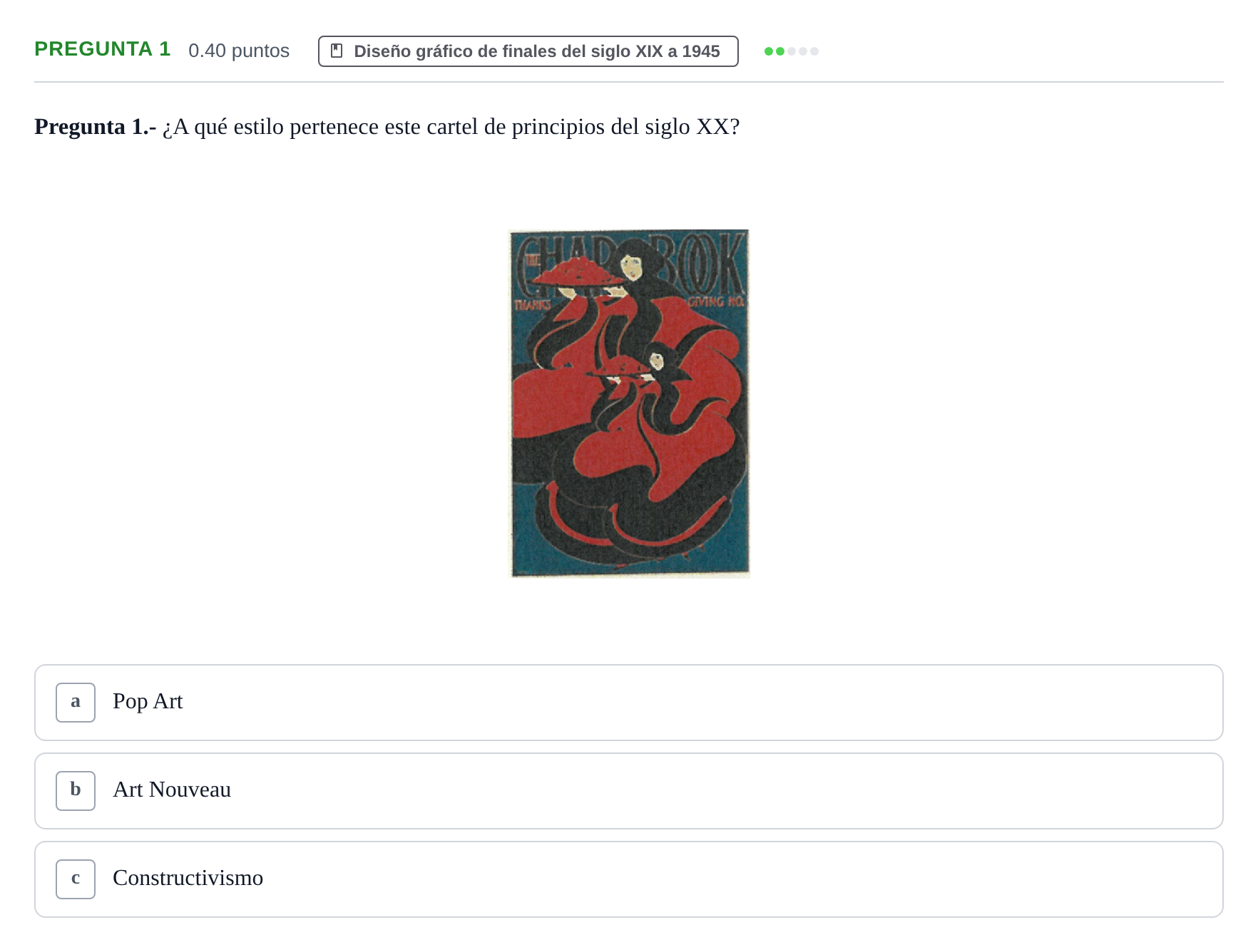 Enunciado: Pregunta 1 · Diseño PAU La Rioja Ordinaria 2023