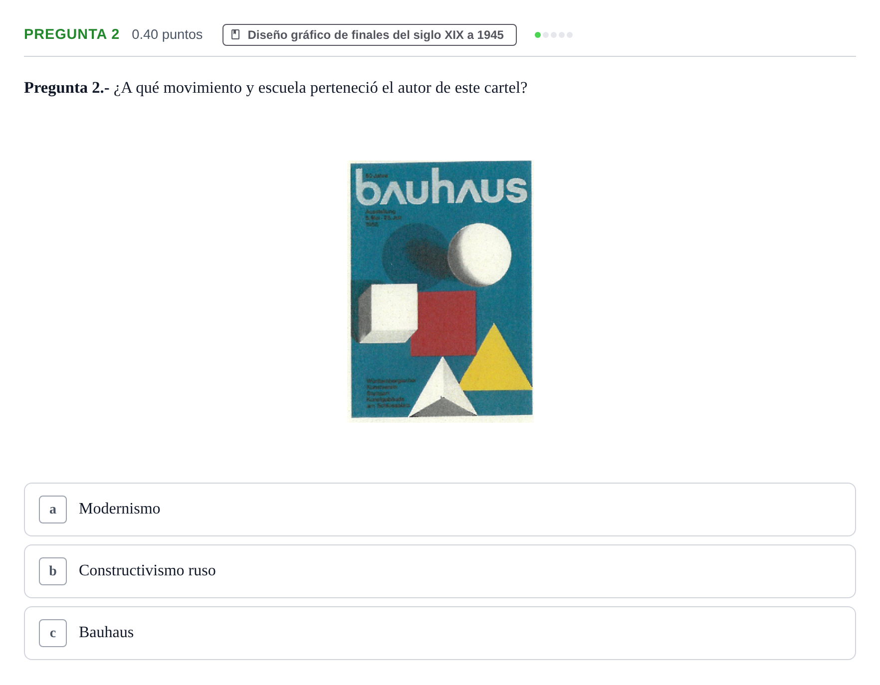 Enunciado: Pregunta 2 · Diseño PAU La Rioja Ordinaria 2023