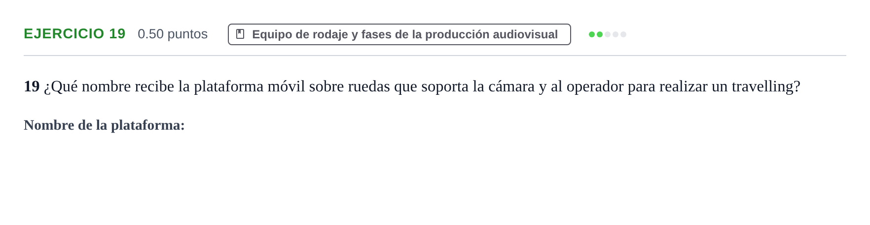 Enunciado: Problema 19 · Cultura Audiovisual II PAU La Rioja Ordinaria 2023