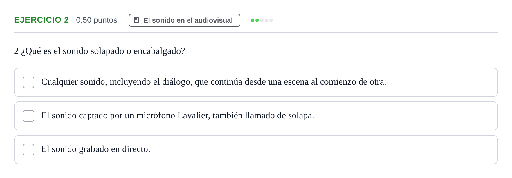 Enunciado: Problema 2 · Cultura Audiovisual II PAU La Rioja Ordinaria 2023