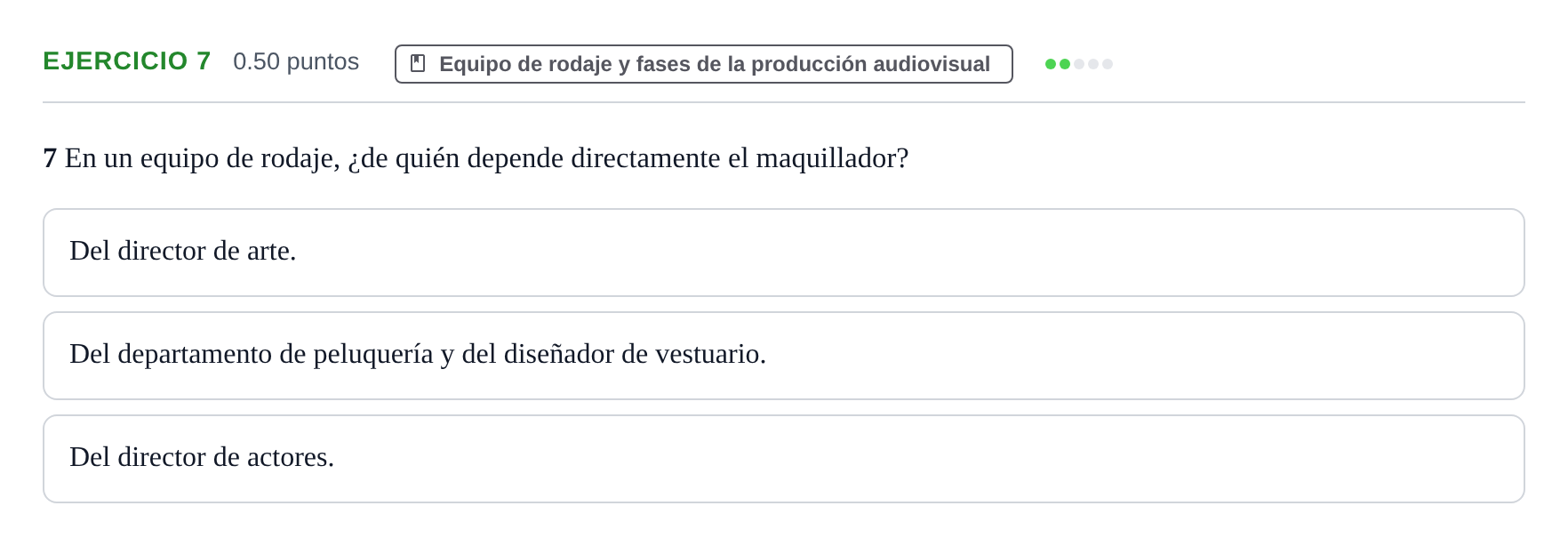 Enunciado: Problema 7 · Cultura Audiovisual II PAU La Rioja Ordinaria 2023