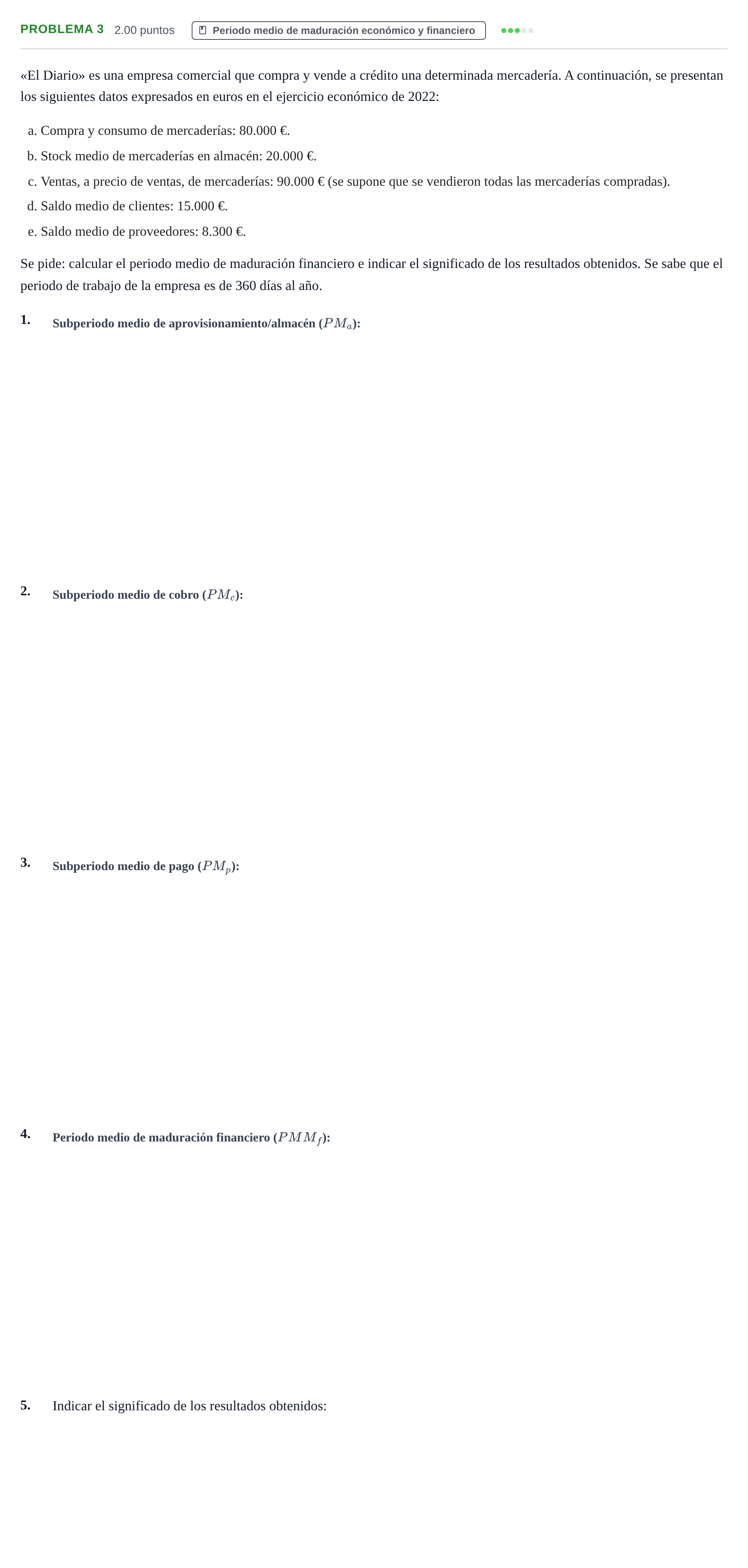 Enunciado: Problema 3 · Empresa y Diseño de Modelos de Negocio PAU La Rioja Ordinaria 2023