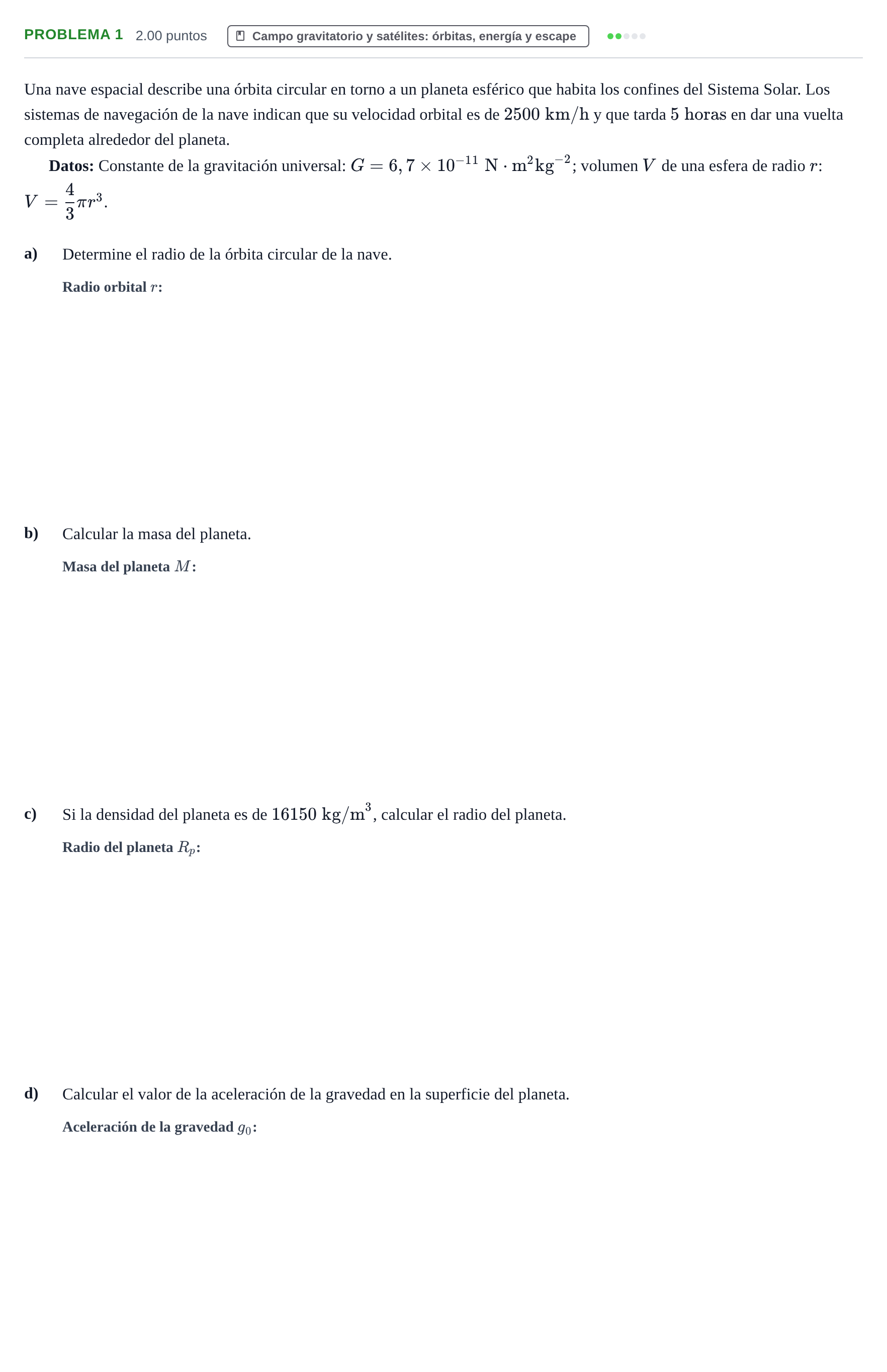 Enunciado: Problema 1 · Física PAU La Rioja Extraordinaria 2023