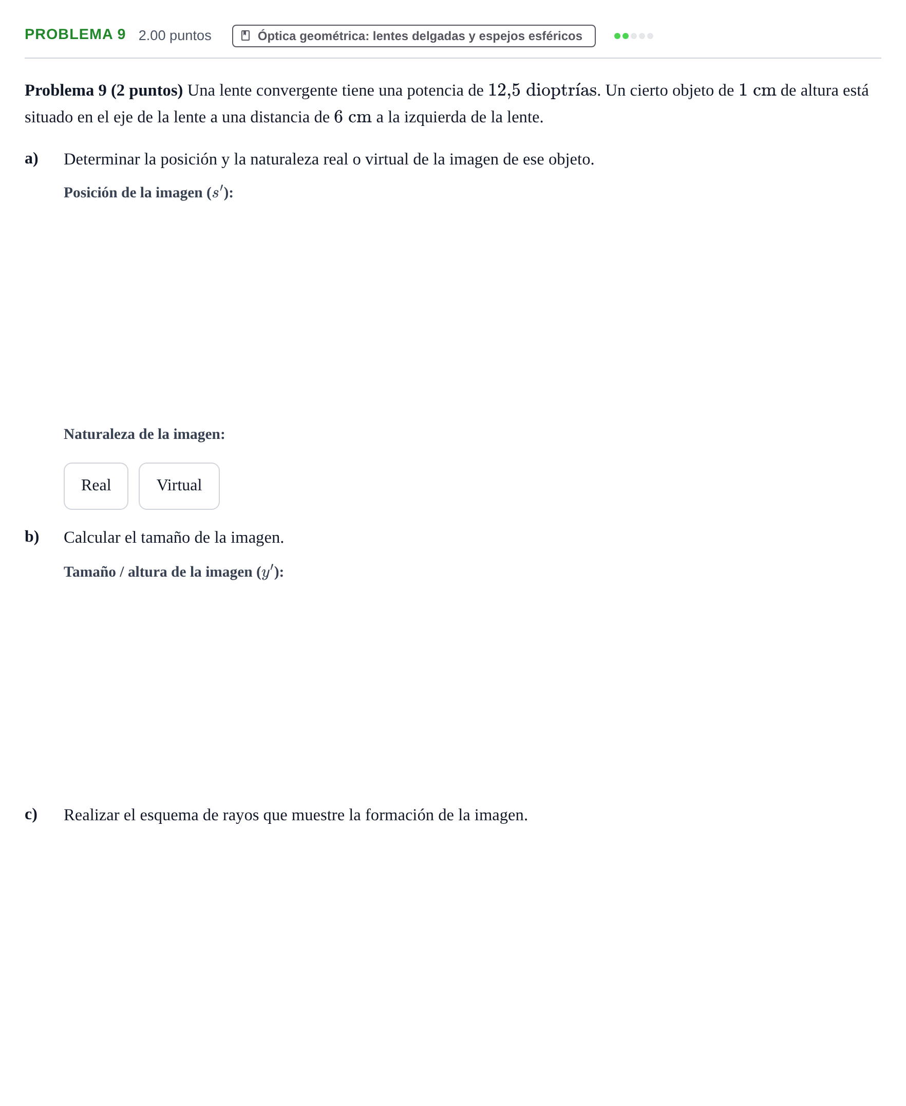 Enunciado: Problema 9 · Física PAU La Rioja Ordinaria 2023