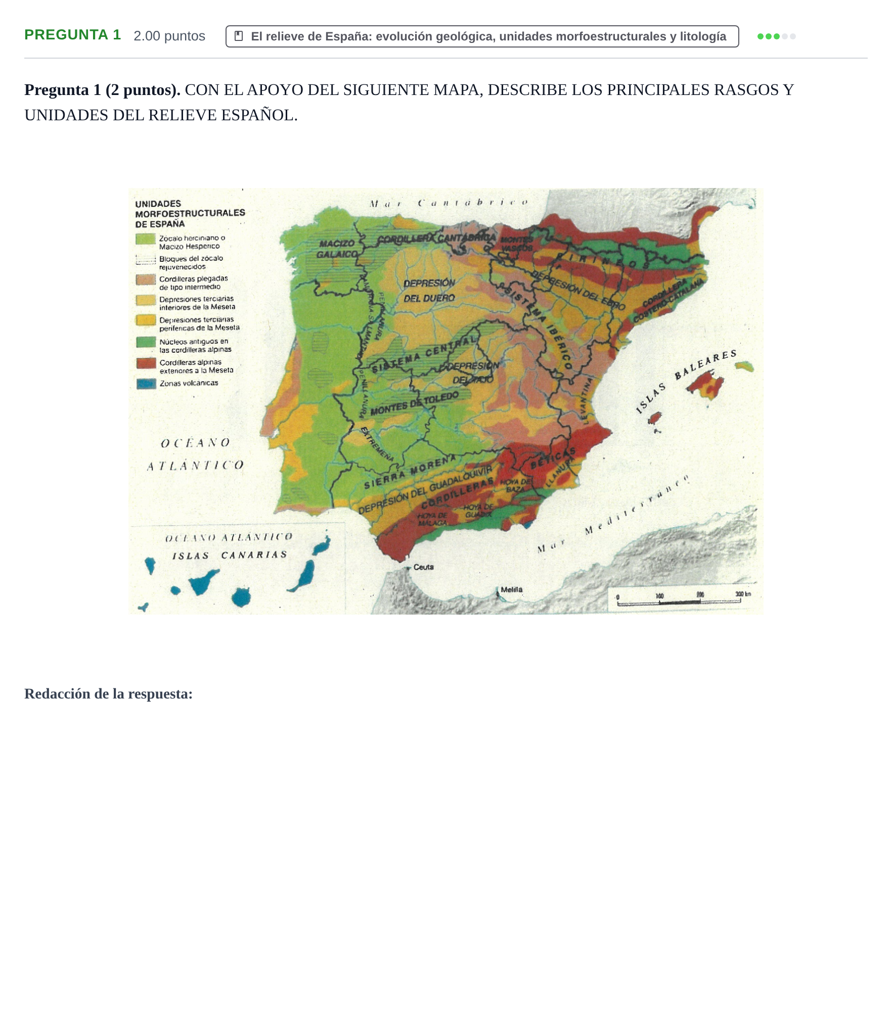 Enunciado: Pregunta 1 · Geografía PAU La Rioja Ordinaria 2023