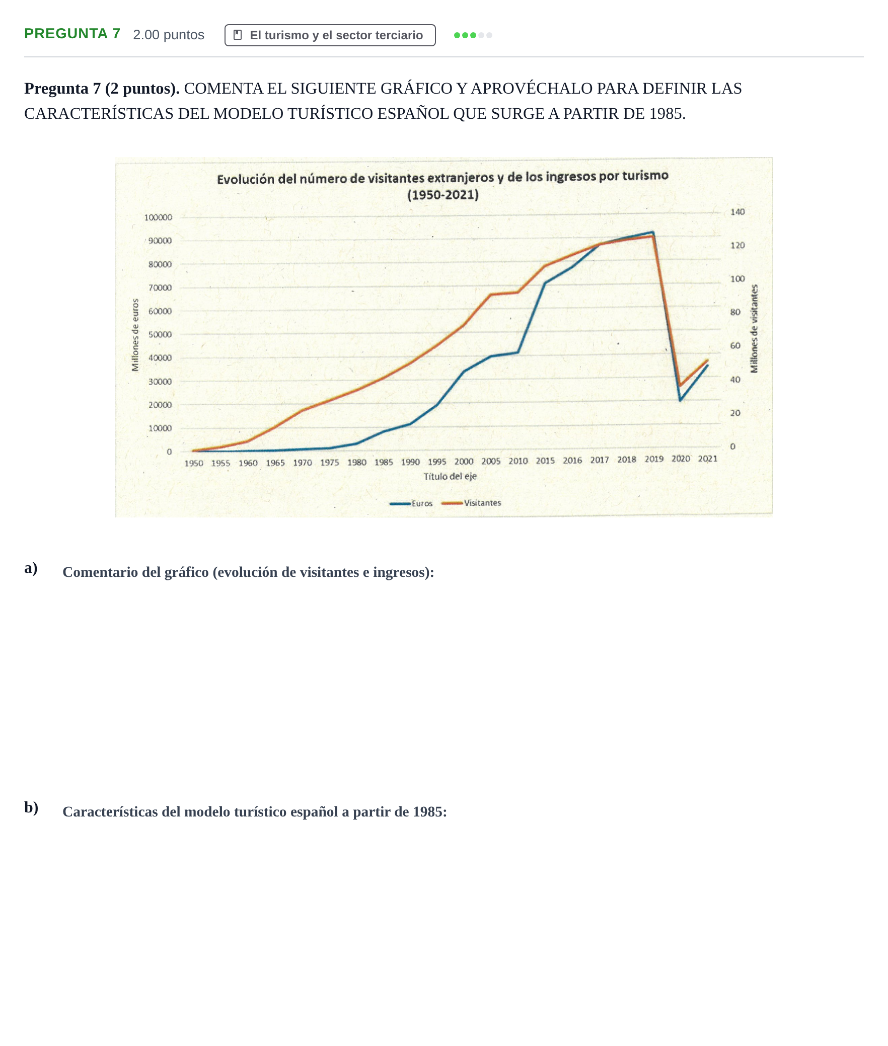 Enunciado: Pregunta 7 · Geografía PAU La Rioja Extraordinaria 2023