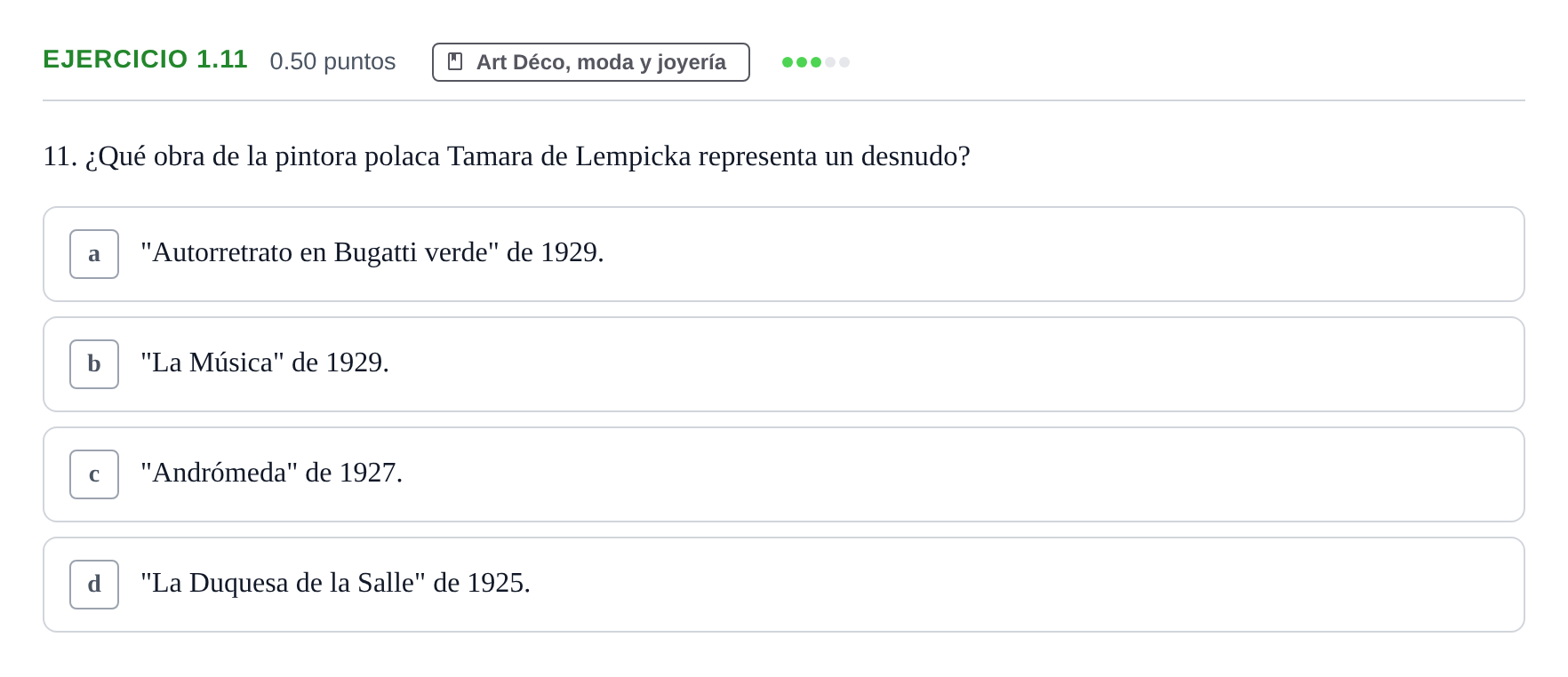 Enunciado: Ejercicio 1.11 · Fundamentos Artísticos PAU La Rioja Ordinaria 2023