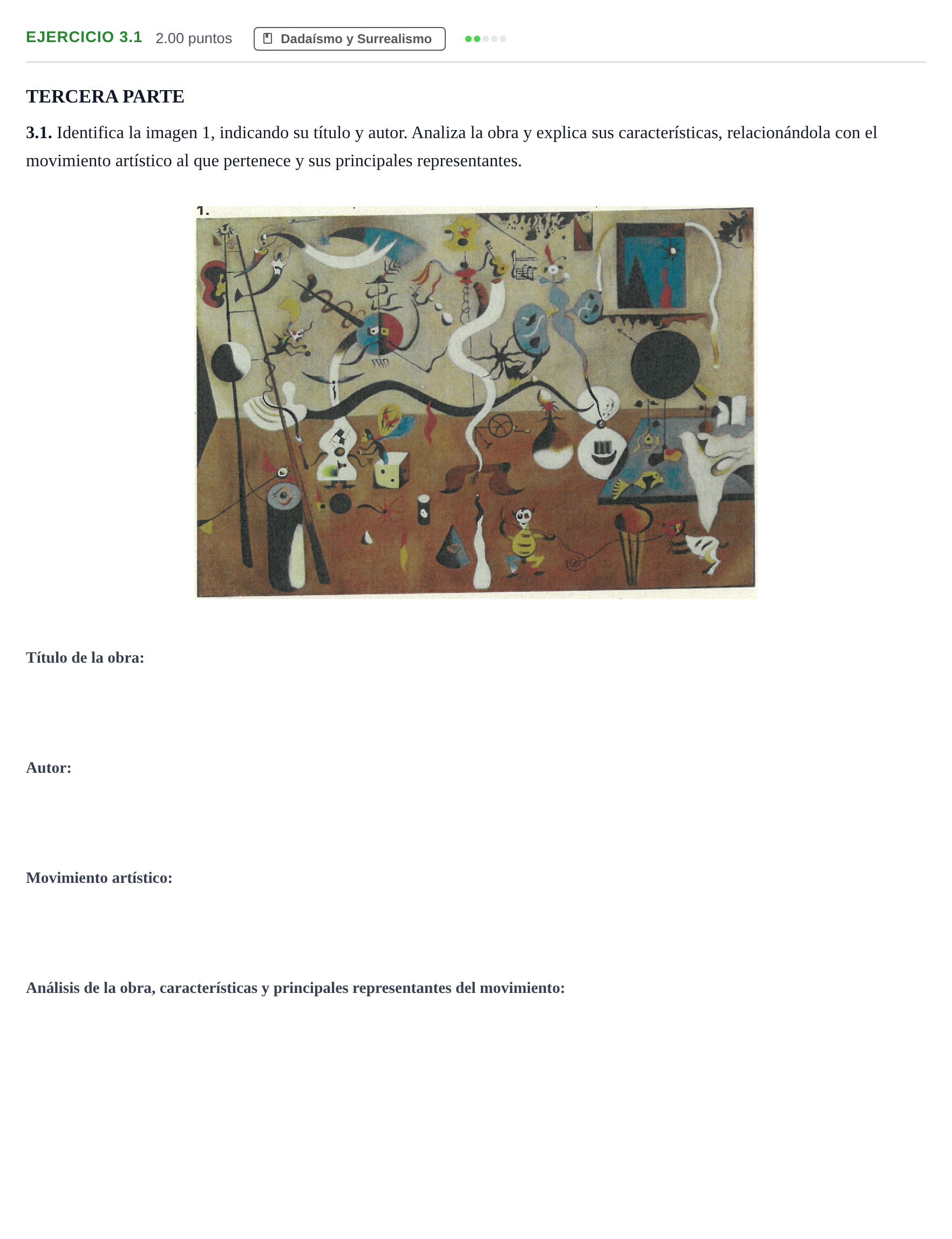 Enunciado: Ejercicio 3.1 · Fundamentos Artísticos PAU La Rioja Ordinaria 2023