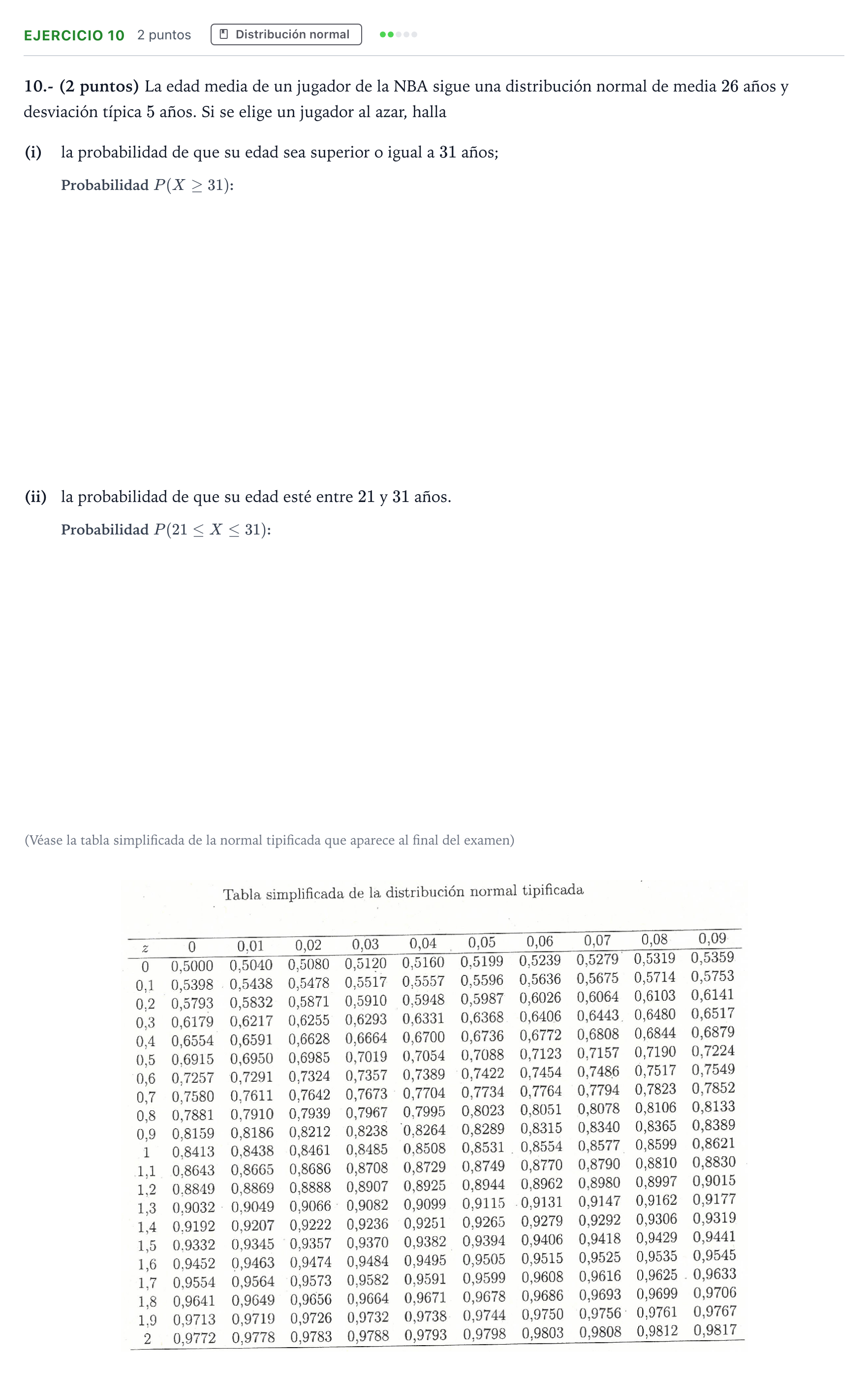 Enunciado: Problema 10 · Matemáticas II PAU La Rioja Ordinaria 2023