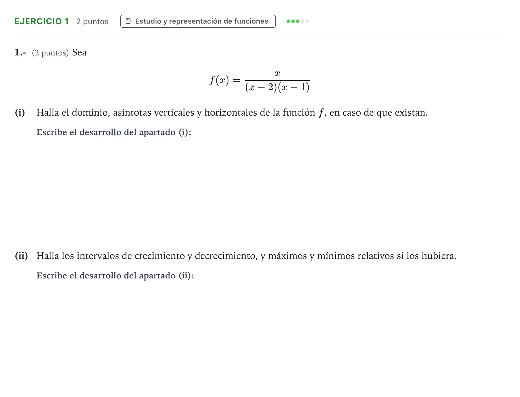 Enunciado: Problema 1 · Matemáticas II PAU La Rioja Ordinaria 2023