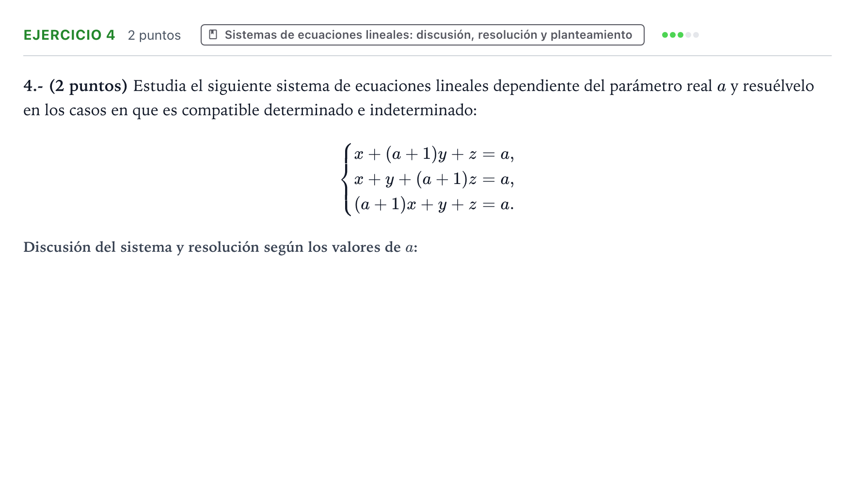 Enunciado: Problema 4 · Matemáticas II PAU La Rioja Ordinaria 2023