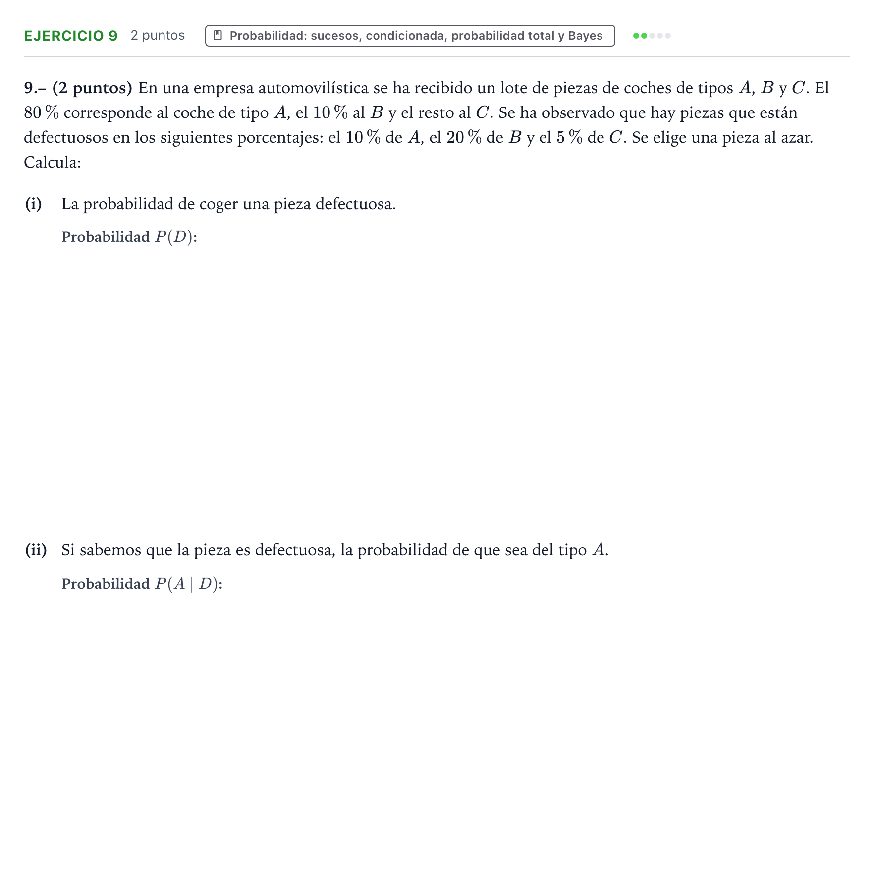 Enunciado: Problema 9 · Matemáticas II PAU La Rioja Ordinaria 2023