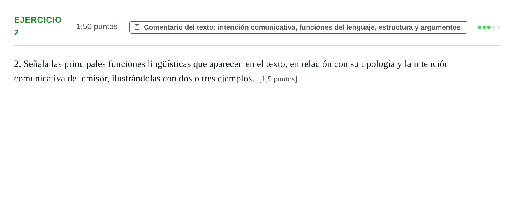 Enunciado: Problema 2 · Lengua Castellana y Literatura II PAU La Rioja Extraordinaria 2023