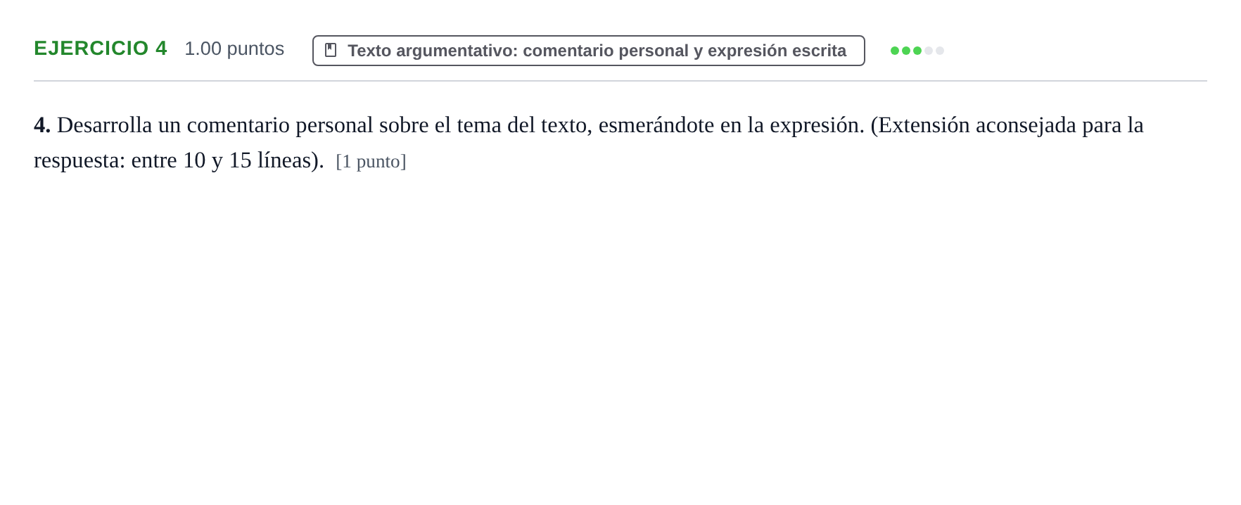 Enunciado: Problema 4 · Lengua Castellana y Literatura II PAU La Rioja Extraordinaria 2023