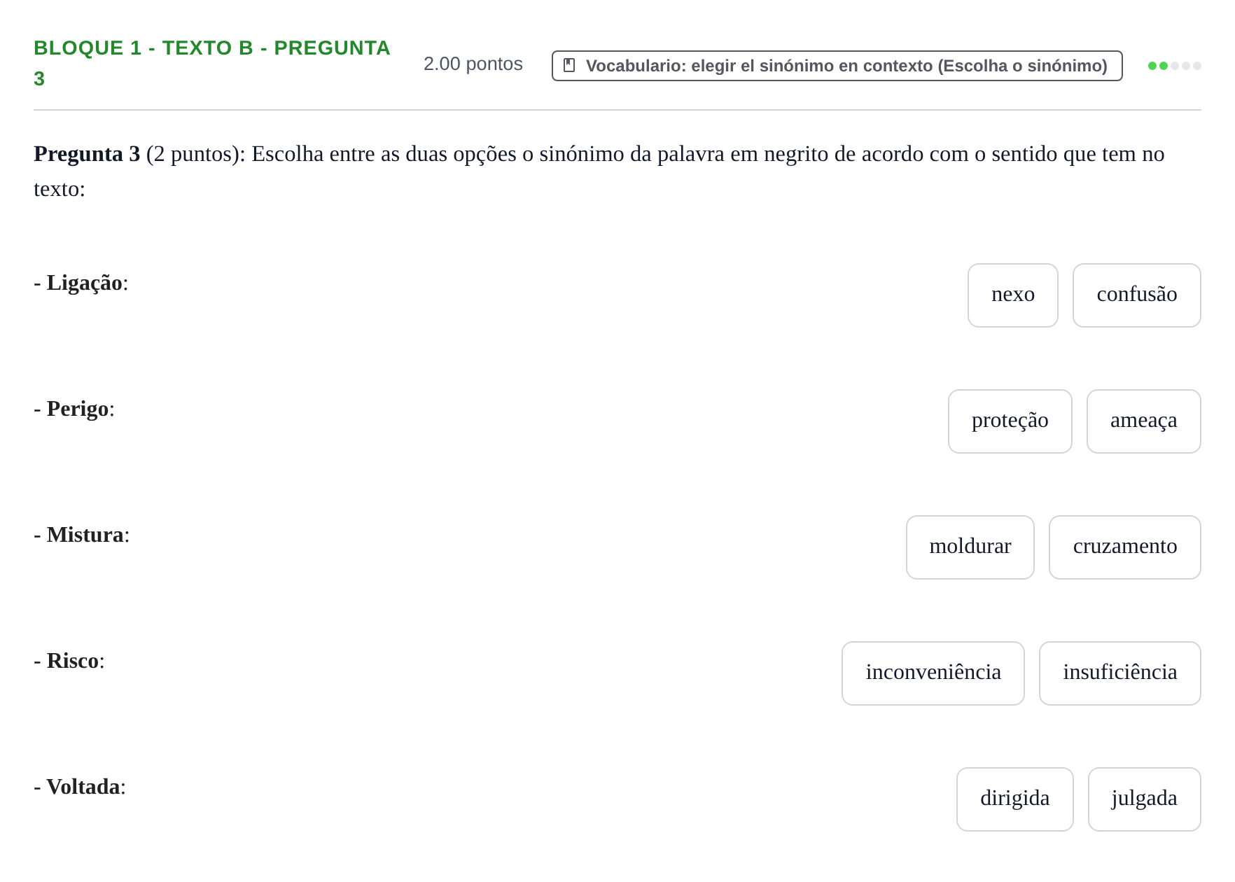 Enunciado: Bloque 1 - Texto B - Pregunta 3 · Portugués PAU La Rioja Ordinaria 2023
