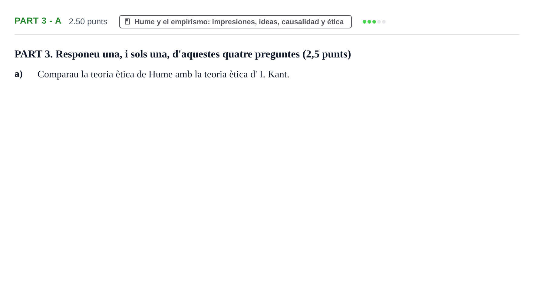 Enunciado: Part 3 - a · Historia de la Filosofía PAU Baleares Extraordinaria 2021